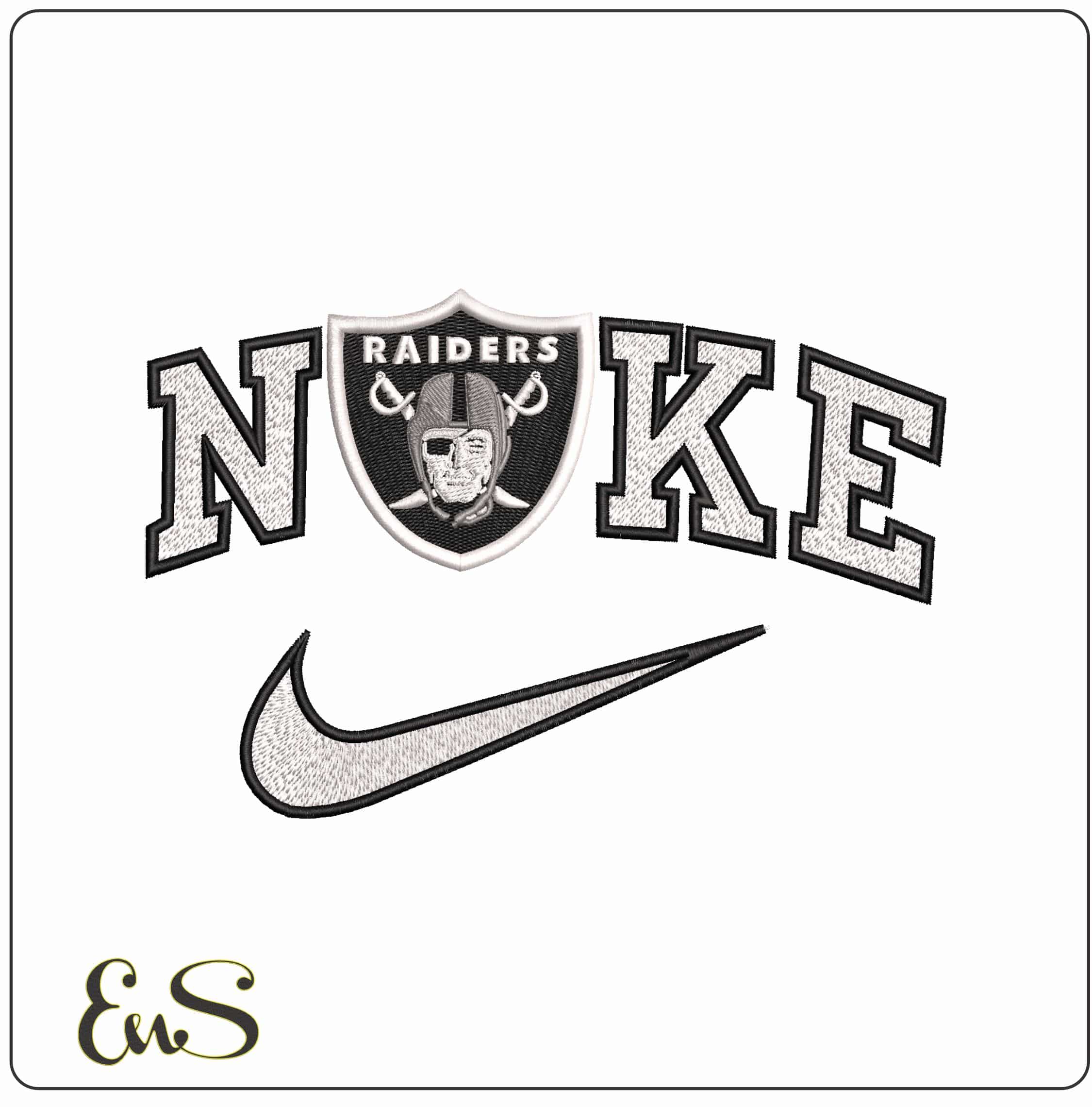 Nike Las Vegas Raiders NFL   - Elegant embroidery design file-instant download