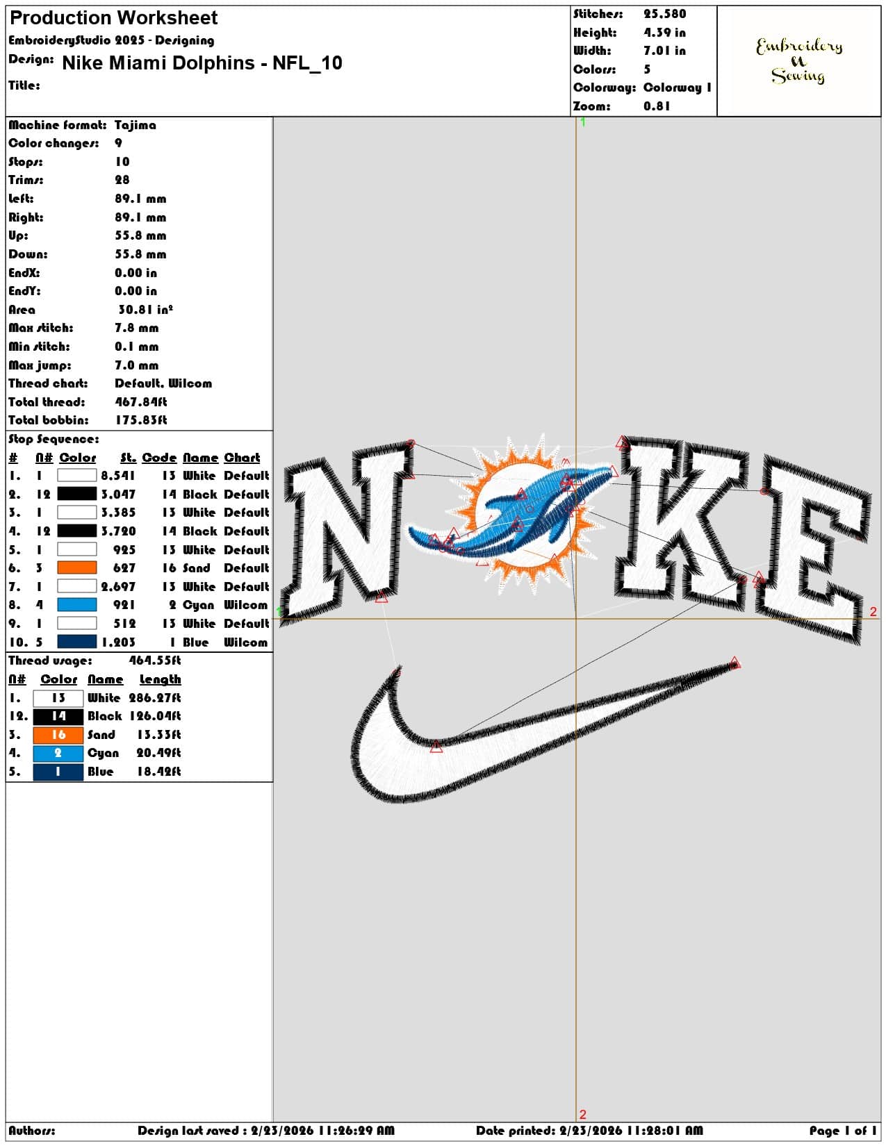 Nike Miami Dolphins NFL  - Elegant embroidery design file-instant download — view 3