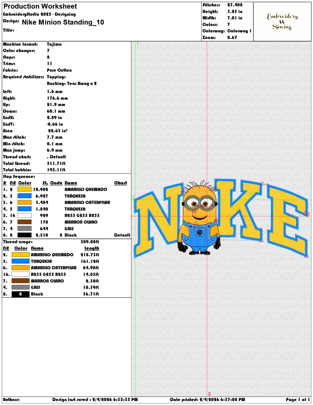 Nike Minion Standing   - Elegant embroidery design file-instant download — view 3