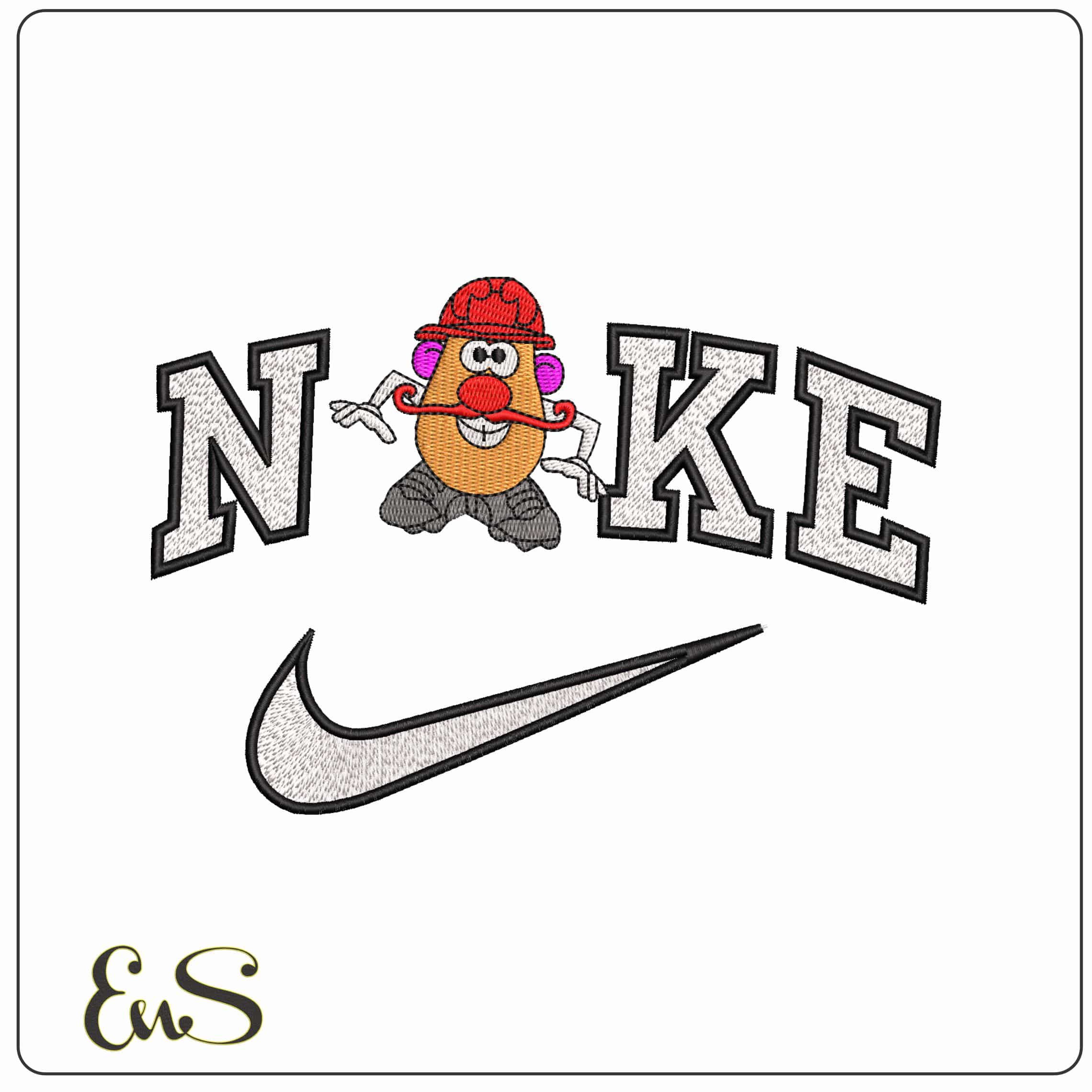 Nike Mr Potato Head Toy Story   - Elegant embroidery design file-instant download