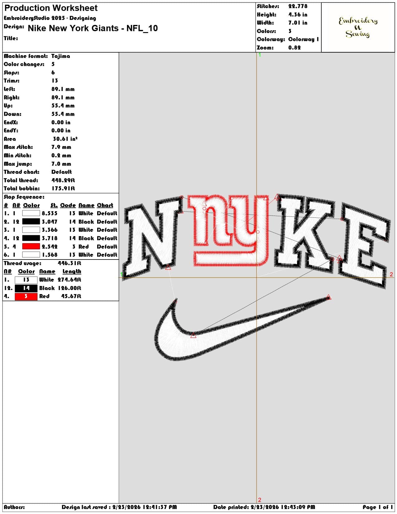 Nike New York Giants NFL   - Elegant embroidery design file-instant download — view 3