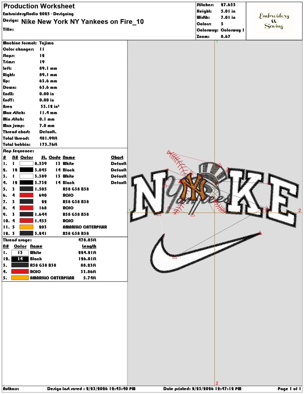 Nike New York NY Yankees on Fire   - Elegant embroidery design file-instant download — view 3