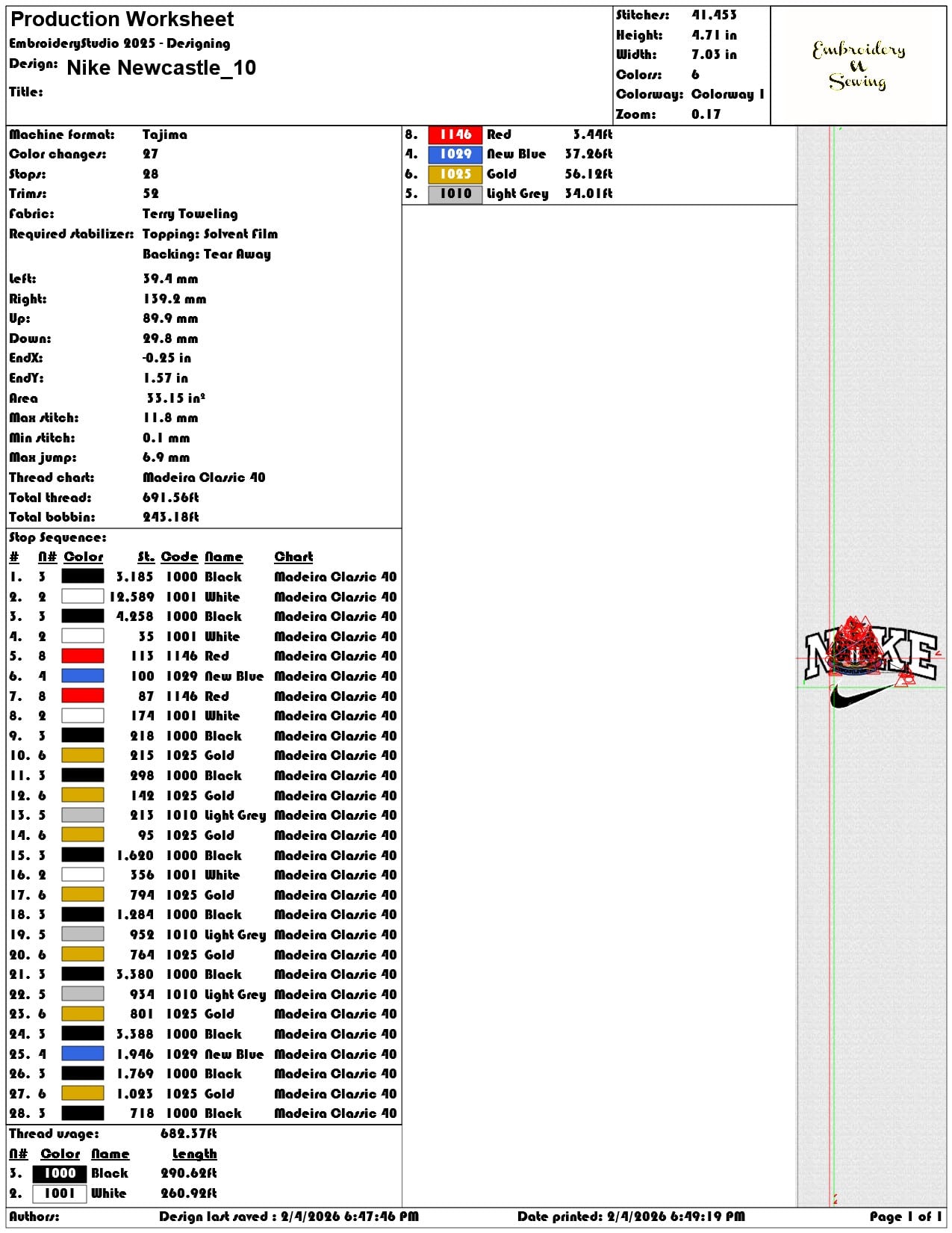 Nike Newcastle   - Elegant embroidery design file-instant download — view 3