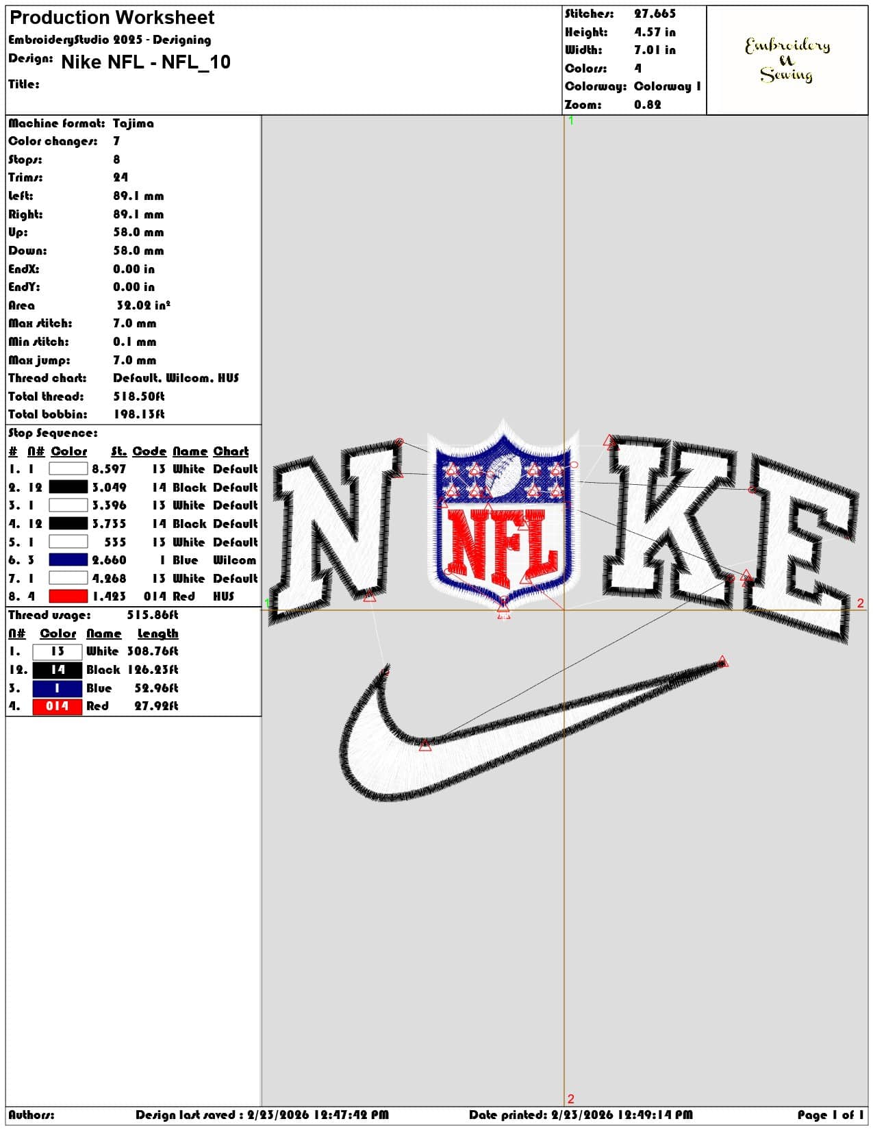 Nike NFL NFL   - Elegant embroidery design file-instant download — view 3