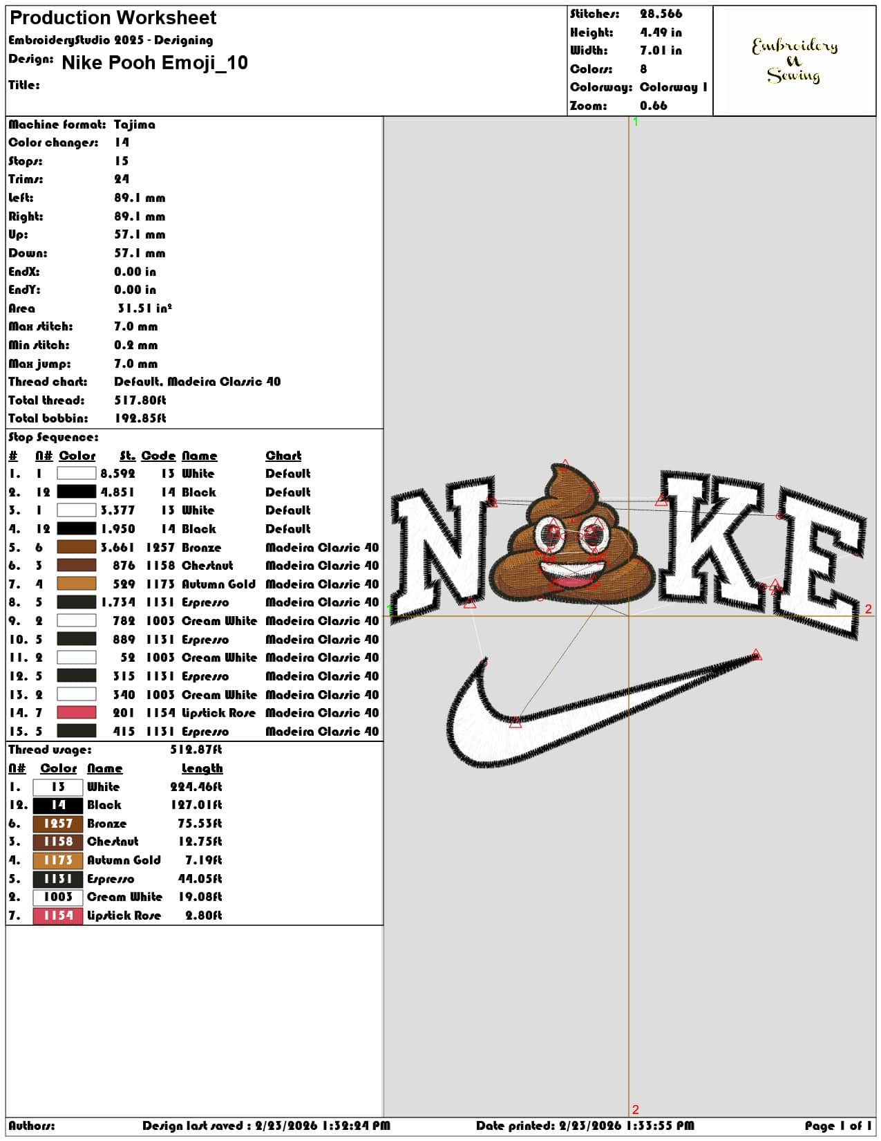 Nike Pooh Emoji  - Elegant embroidery design file-instant download — view 3