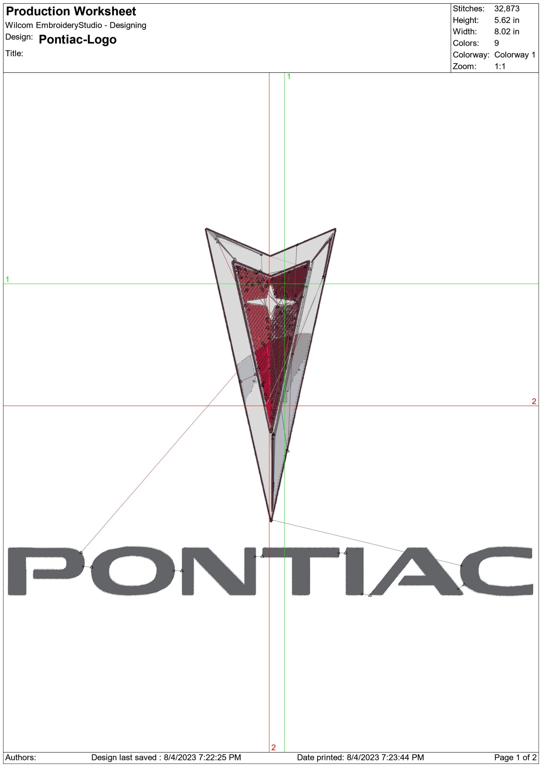 Pontiac Car Logo embroidery design - Trans am design machine pattern Car Auto Company embroidery file instant download in a frame — view 2