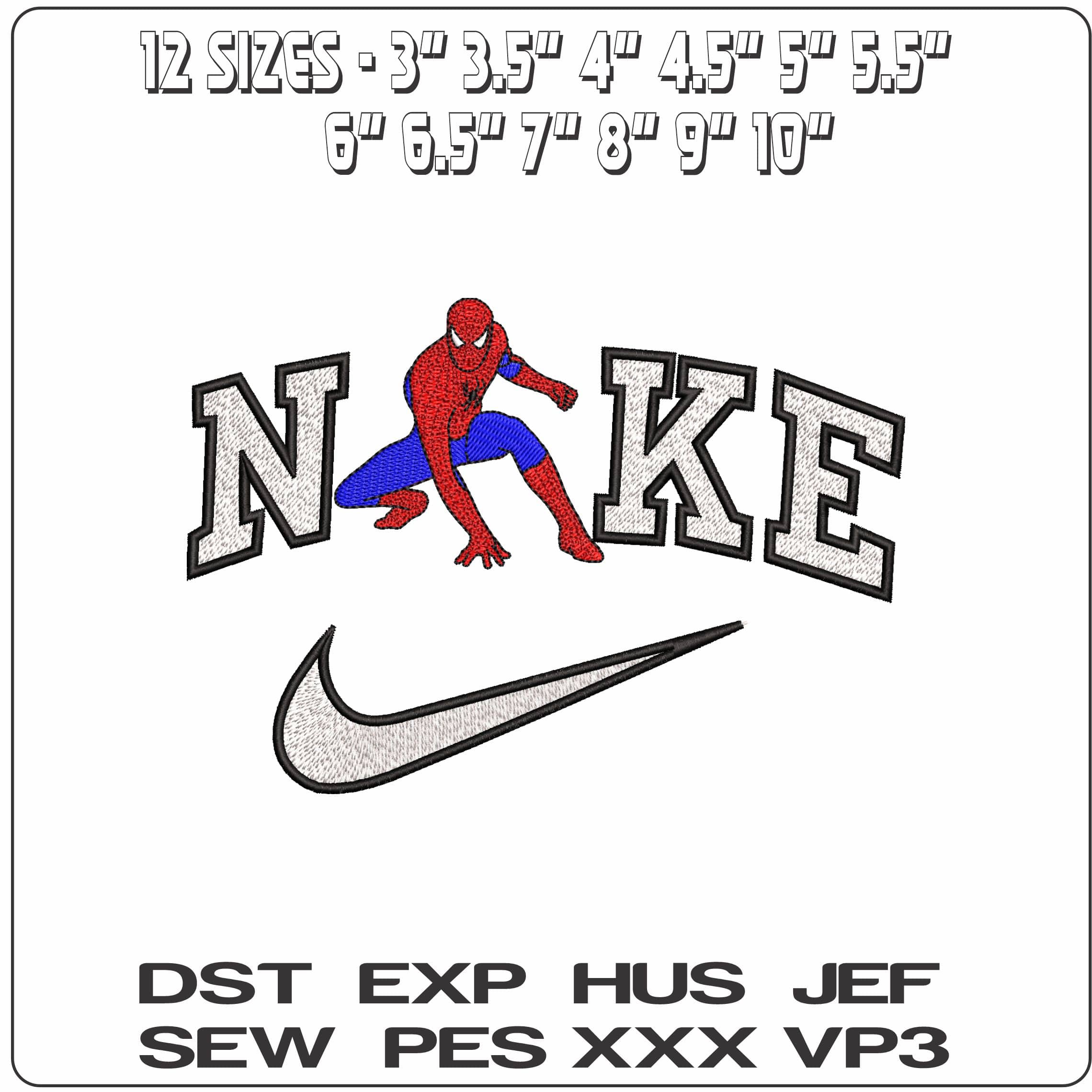 Nike Spiderman Alert Marvel Comic  - Elegant embroidery design file-instant download — view 2
