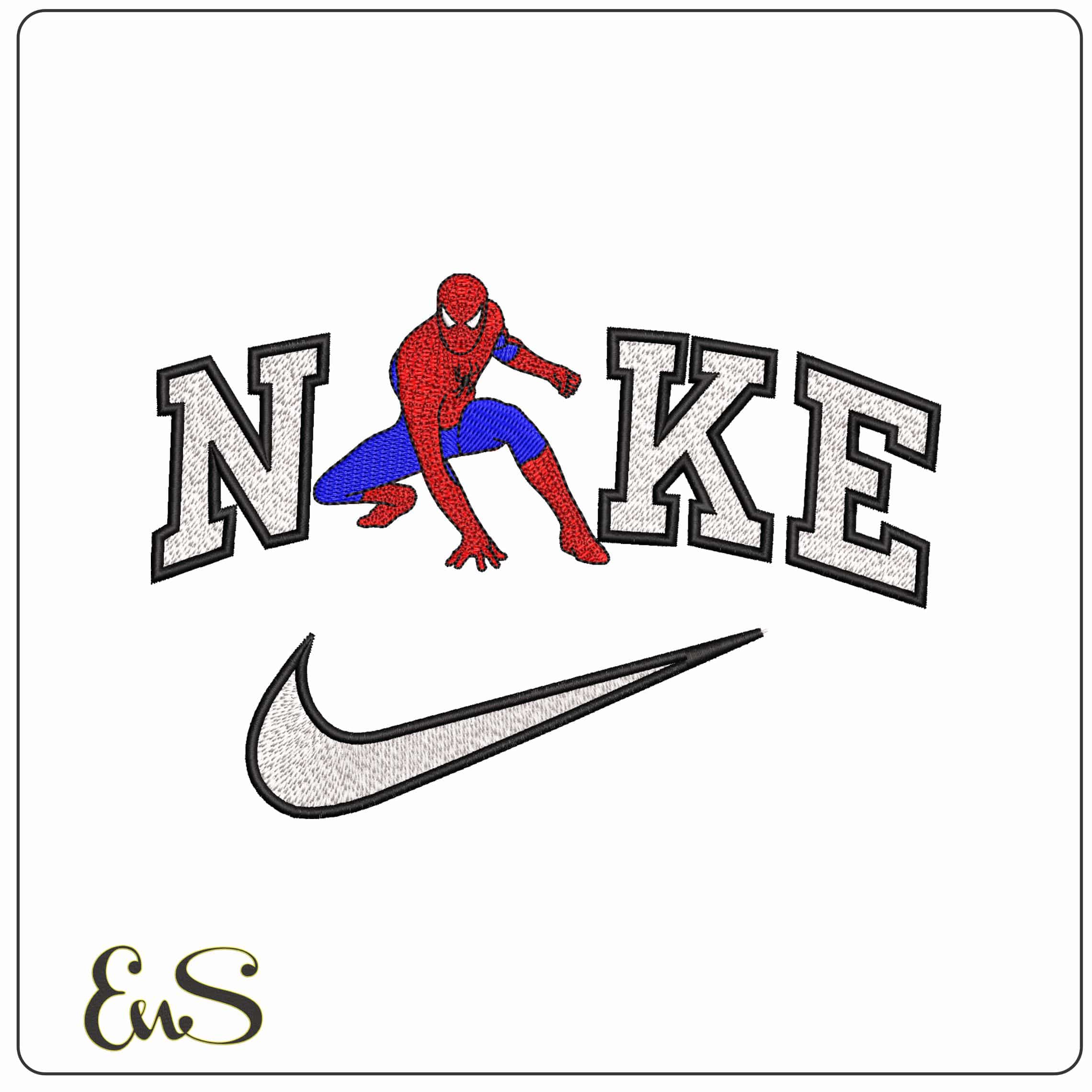 Nike Spiderman Alert Marvel Comic  - Elegant embroidery design file-instant download