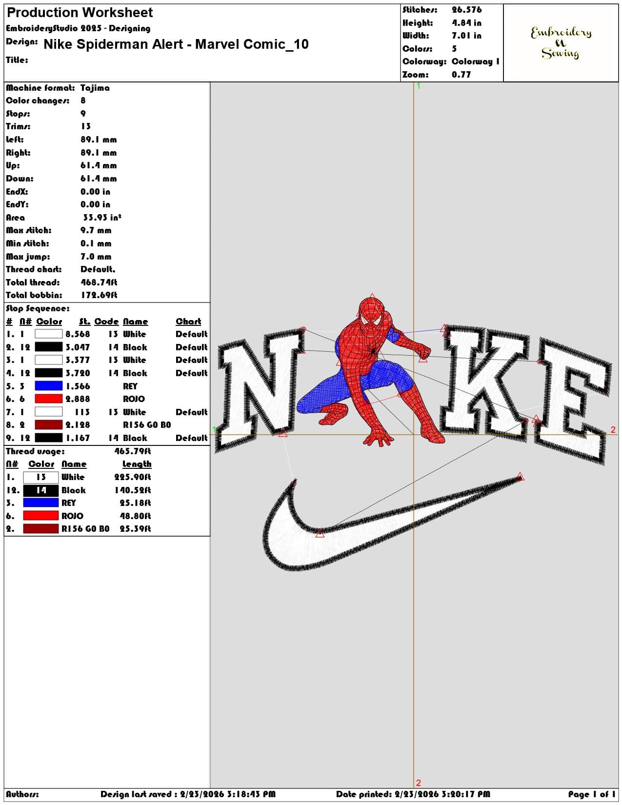 Nike Spiderman Alert Marvel Comic  - Elegant embroidery design file-instant download — view 3