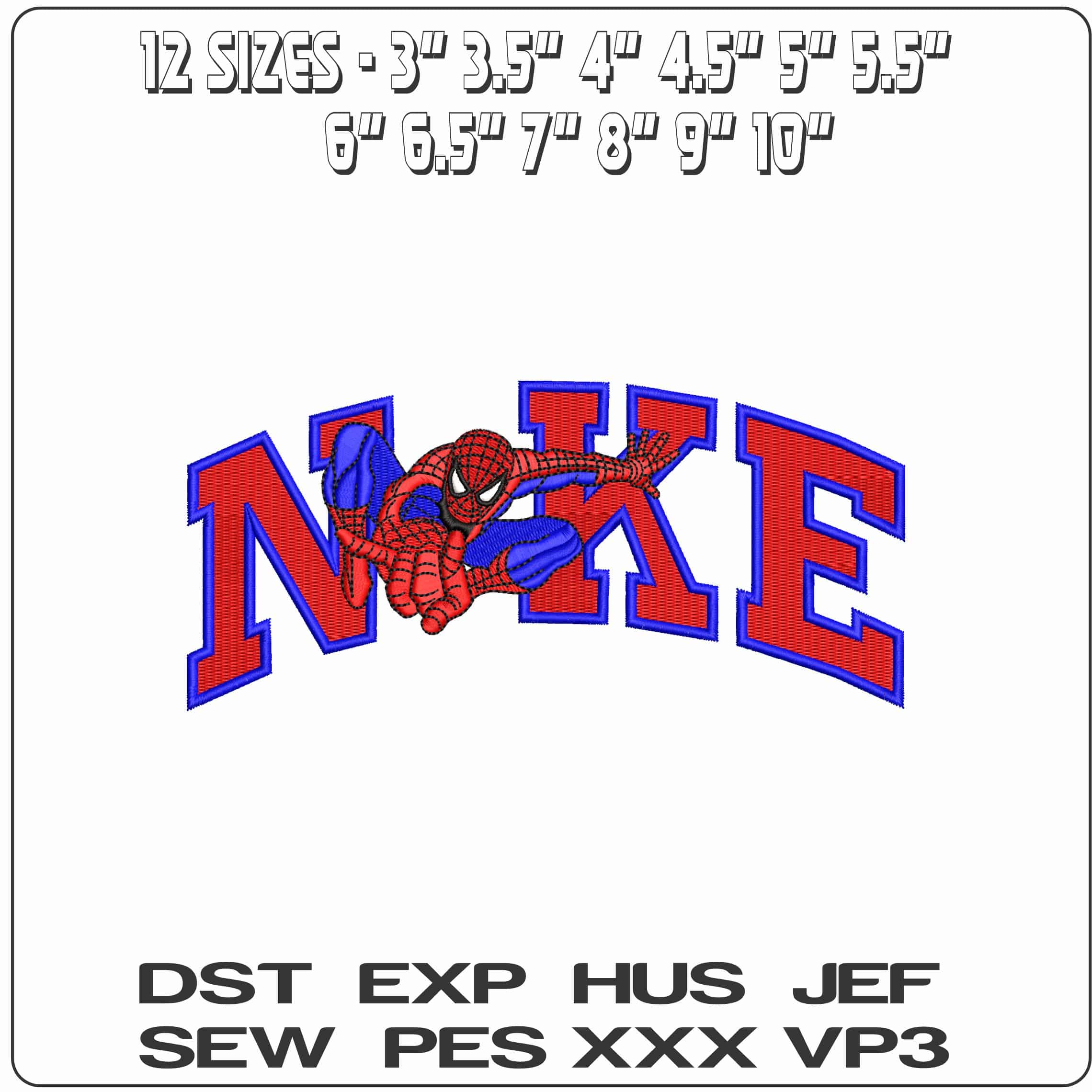 Nike Spiderman ready to fire Web  - Elegant embroidery design file-instant download — view 2