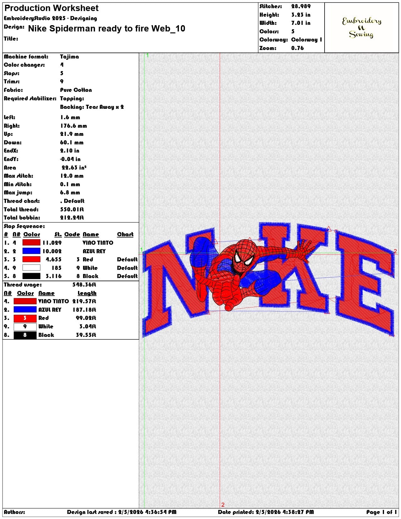 Nike Spiderman ready to fire Web  - Elegant embroidery design file-instant download — view 3