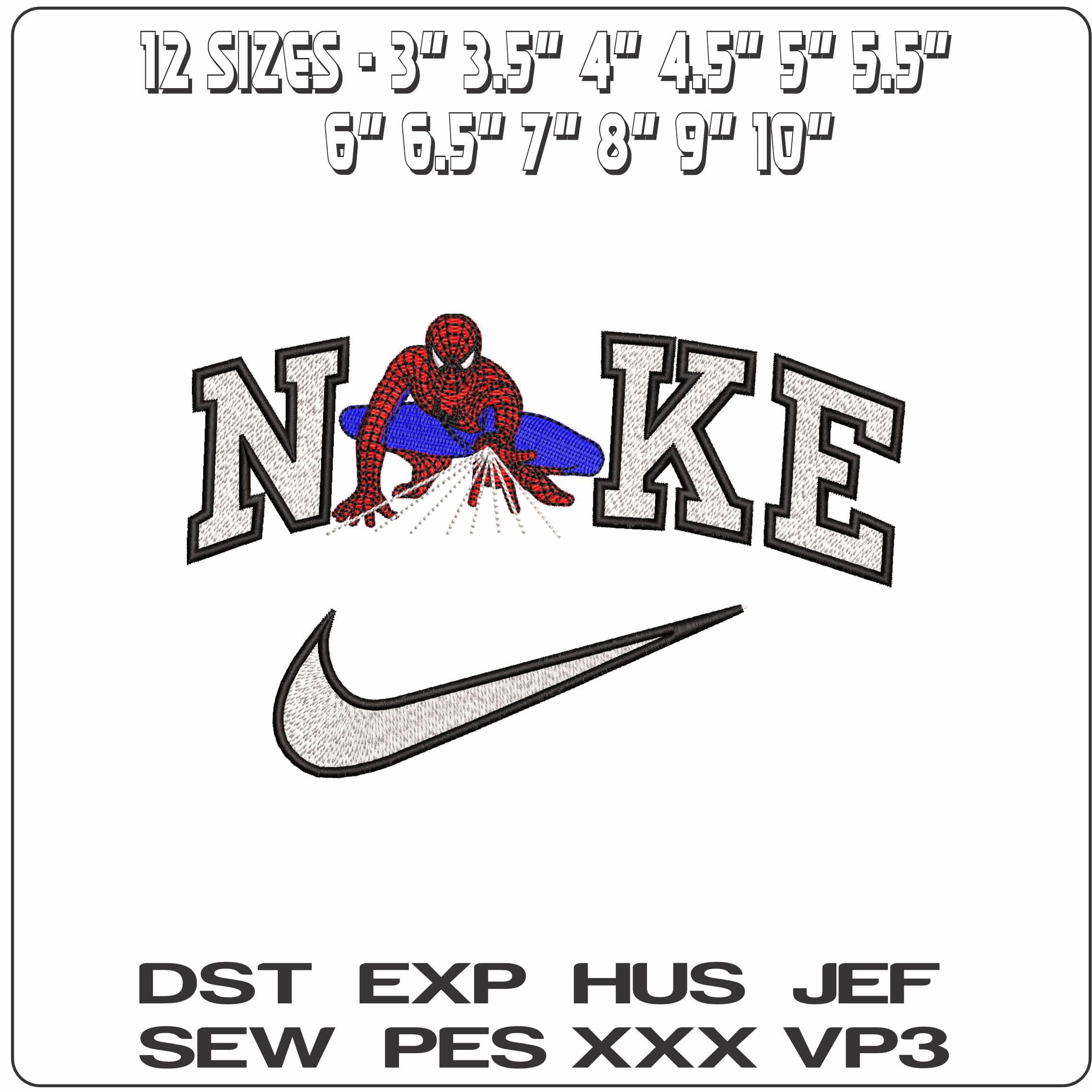 Nike Spiderman Web Shooting Marvel Comic  - Elegant embroidery design file-instant download — view 2