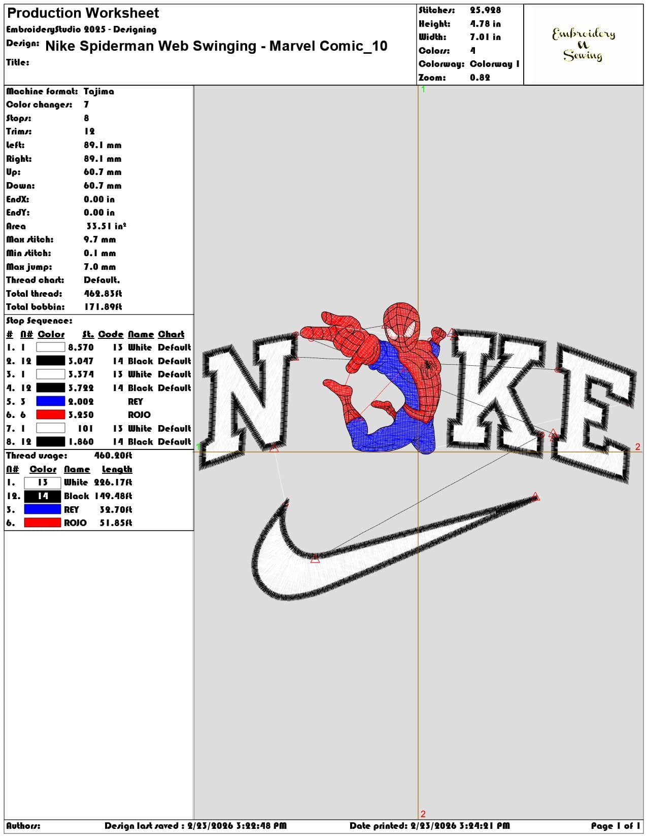 Nike Spiderman Web Swinging Marvel Comic  - Elegant embroidery design file-instant download — view 3