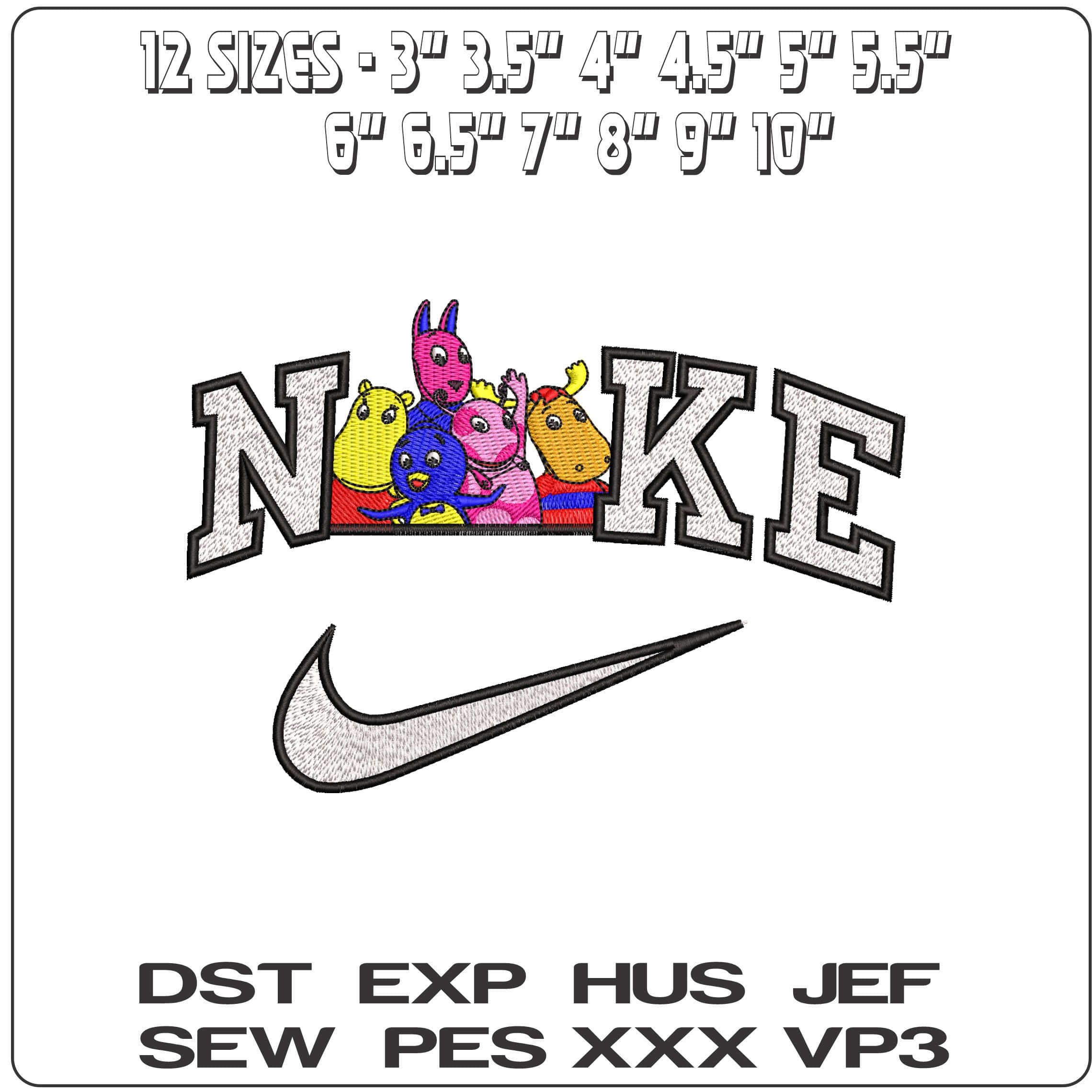 Nike The Backyardigans Children Cartoon  - Elegant embroidery design file-instant download — view 2