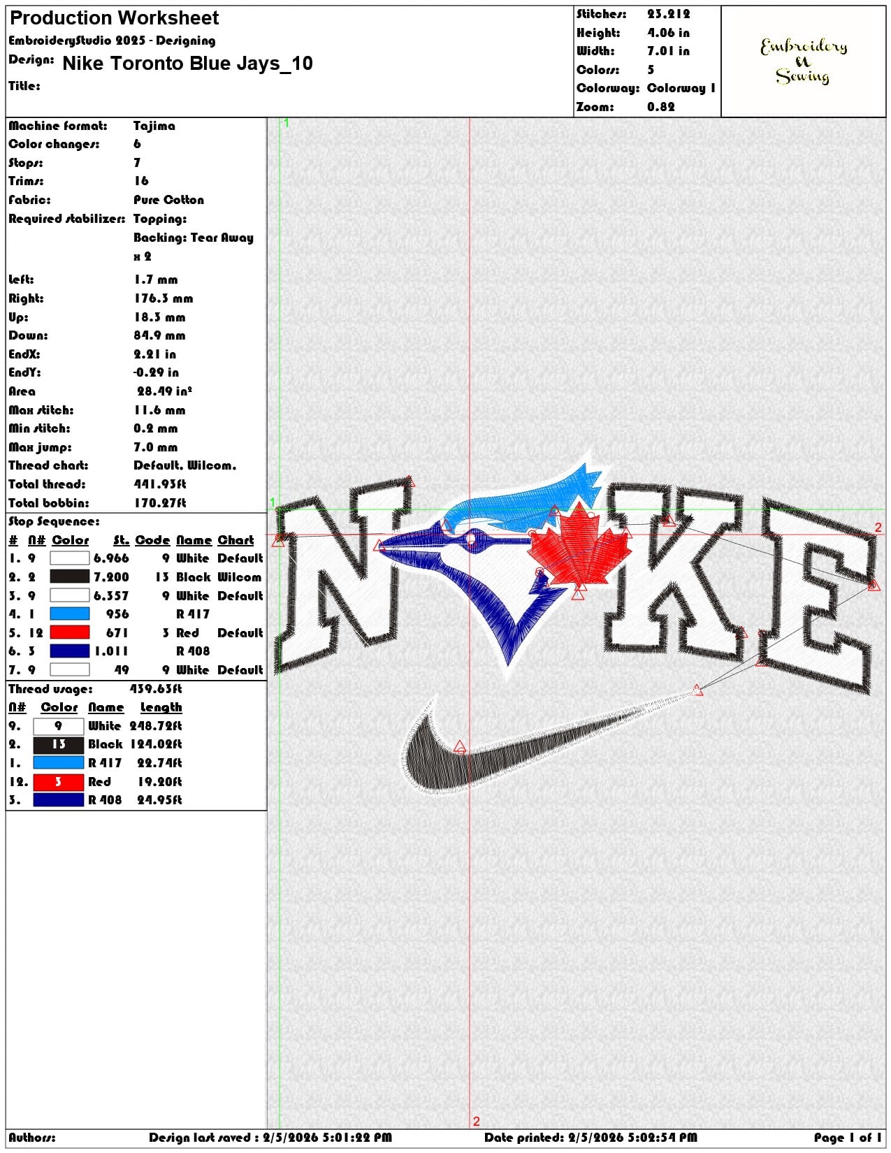 Nike Toronto Blue Jays  - Elegant embroidery design file-instant download — view 3