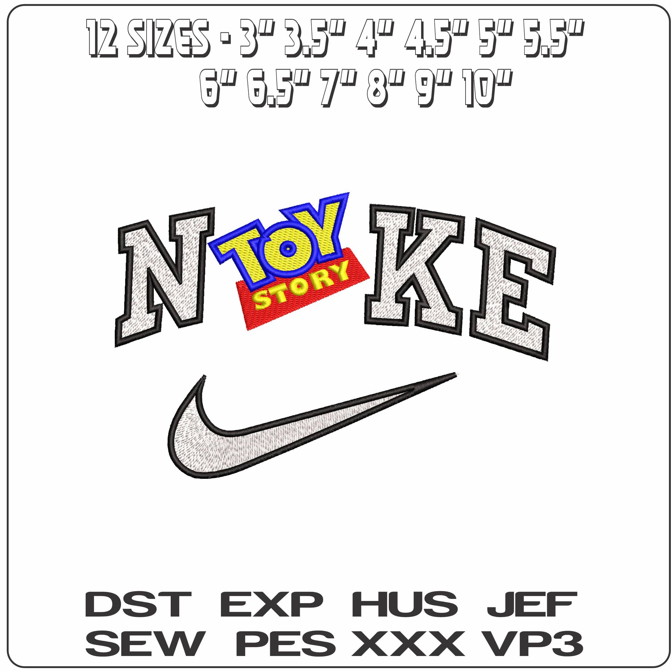 Nike Toy Story Logo  - Elegant embroidery design file-instant download — view 2
