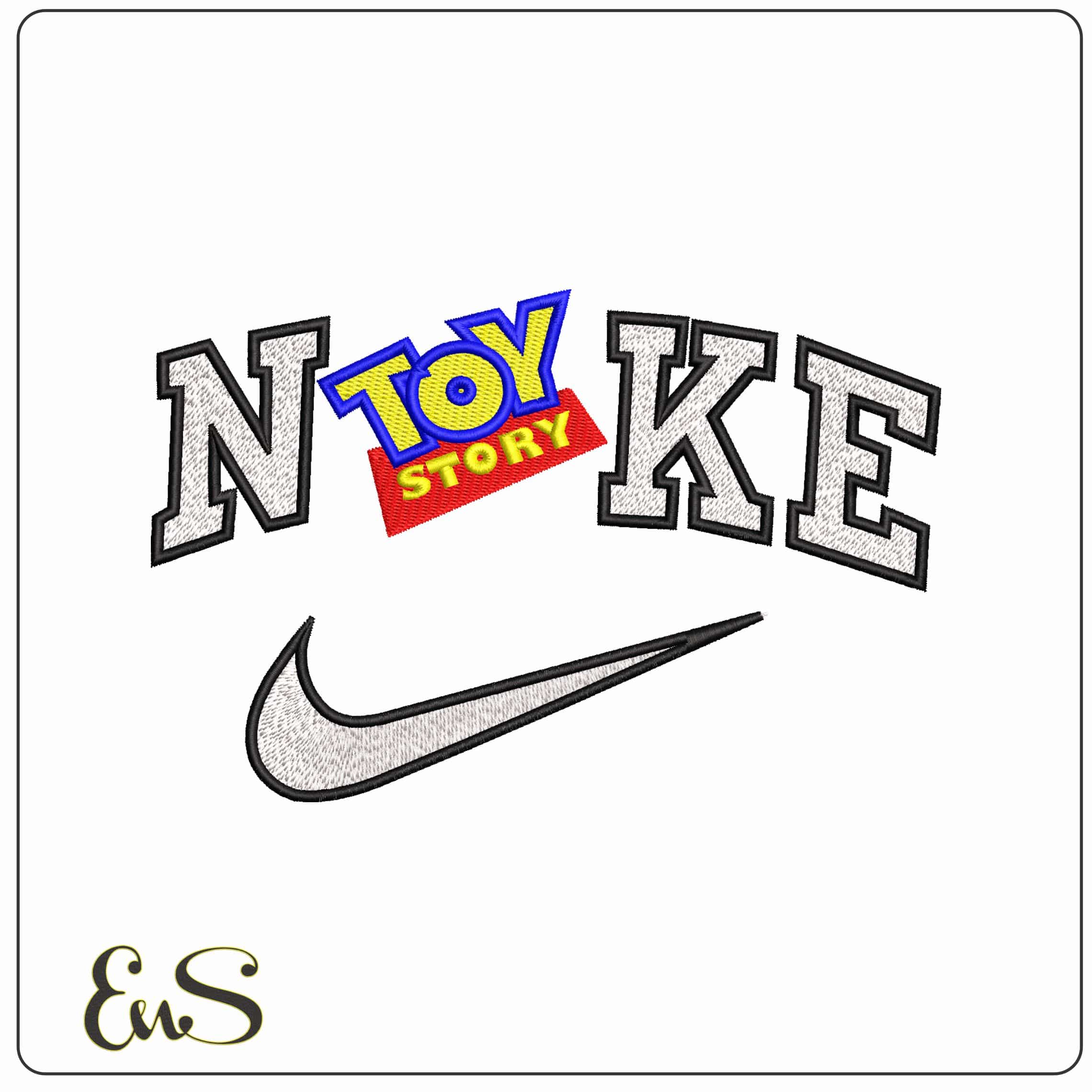 Nike Toy Story Logo  - Elegant embroidery design file-instant download