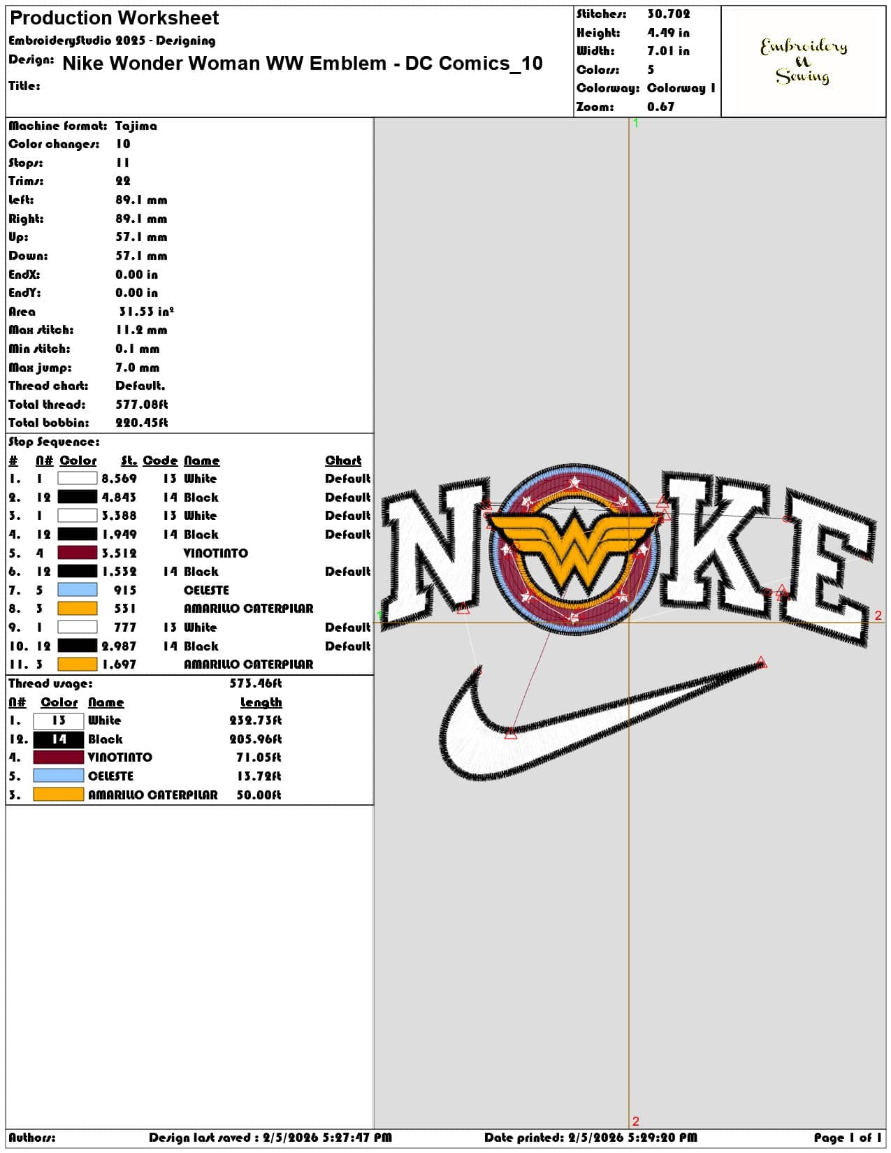 Nike Wonder Woman WW Emblem DC Comics  - Elegant embroidery design file-instant download — view 3
