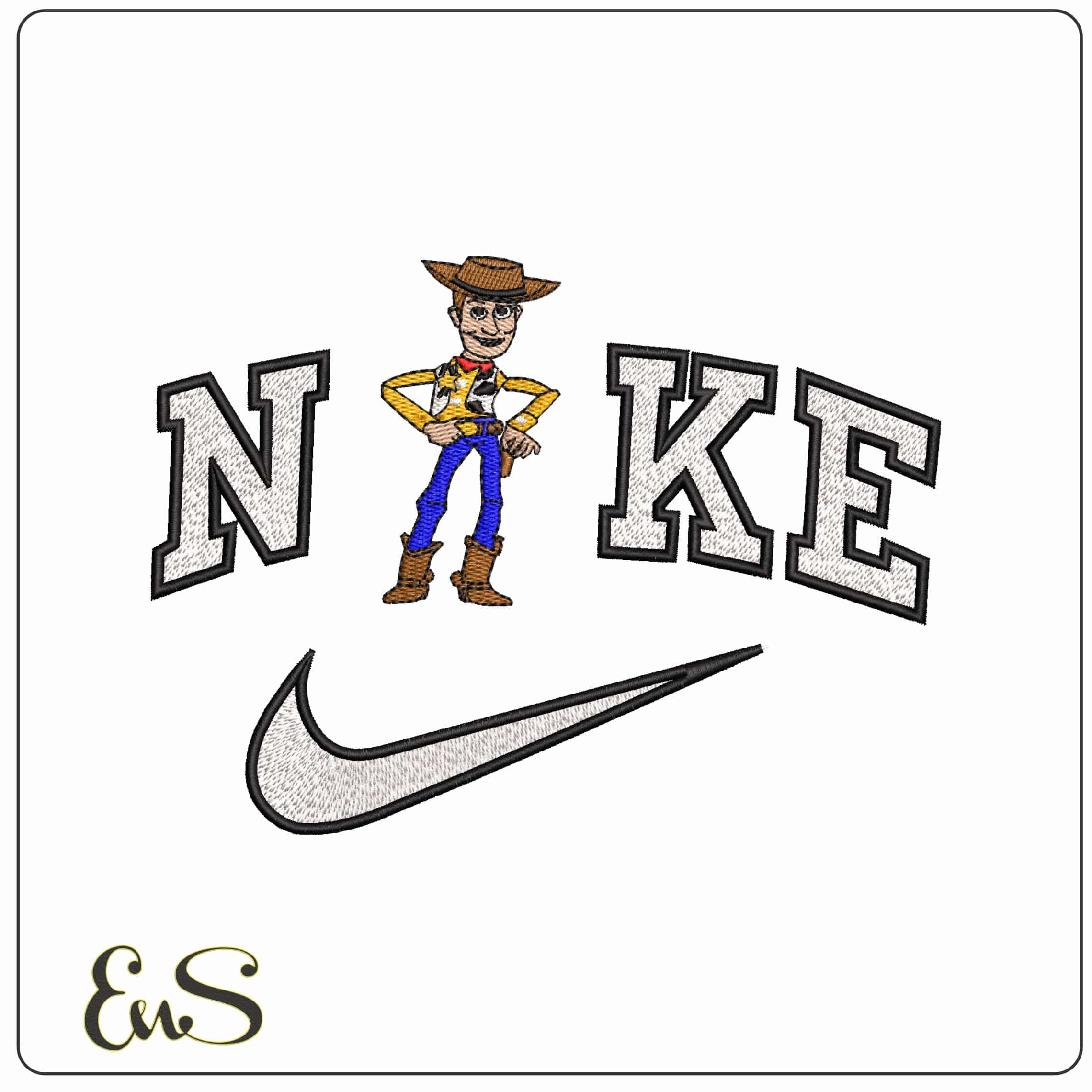 Nike Woody Walk Toy Story  - Elegant embroidery design file-instant download