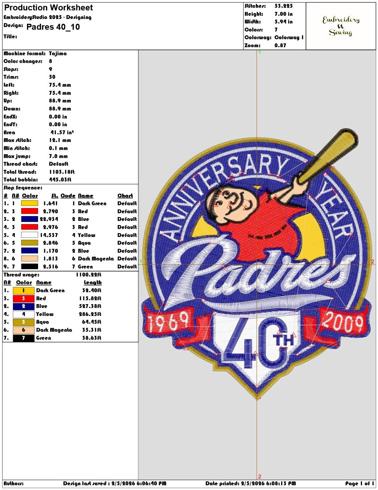 Padres 40   - Elegant embroidery design file-instant download — view 3