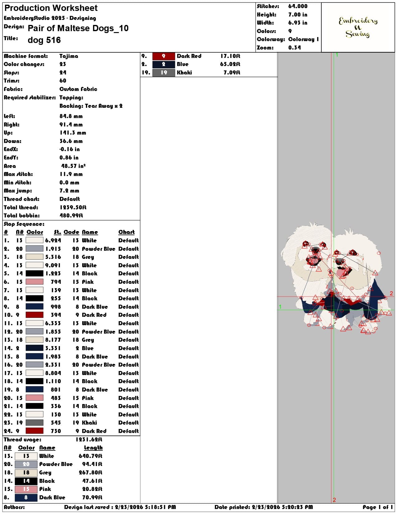 Pair of Maltese Dogs   - Elegant embroidery design file-instant download — view 3