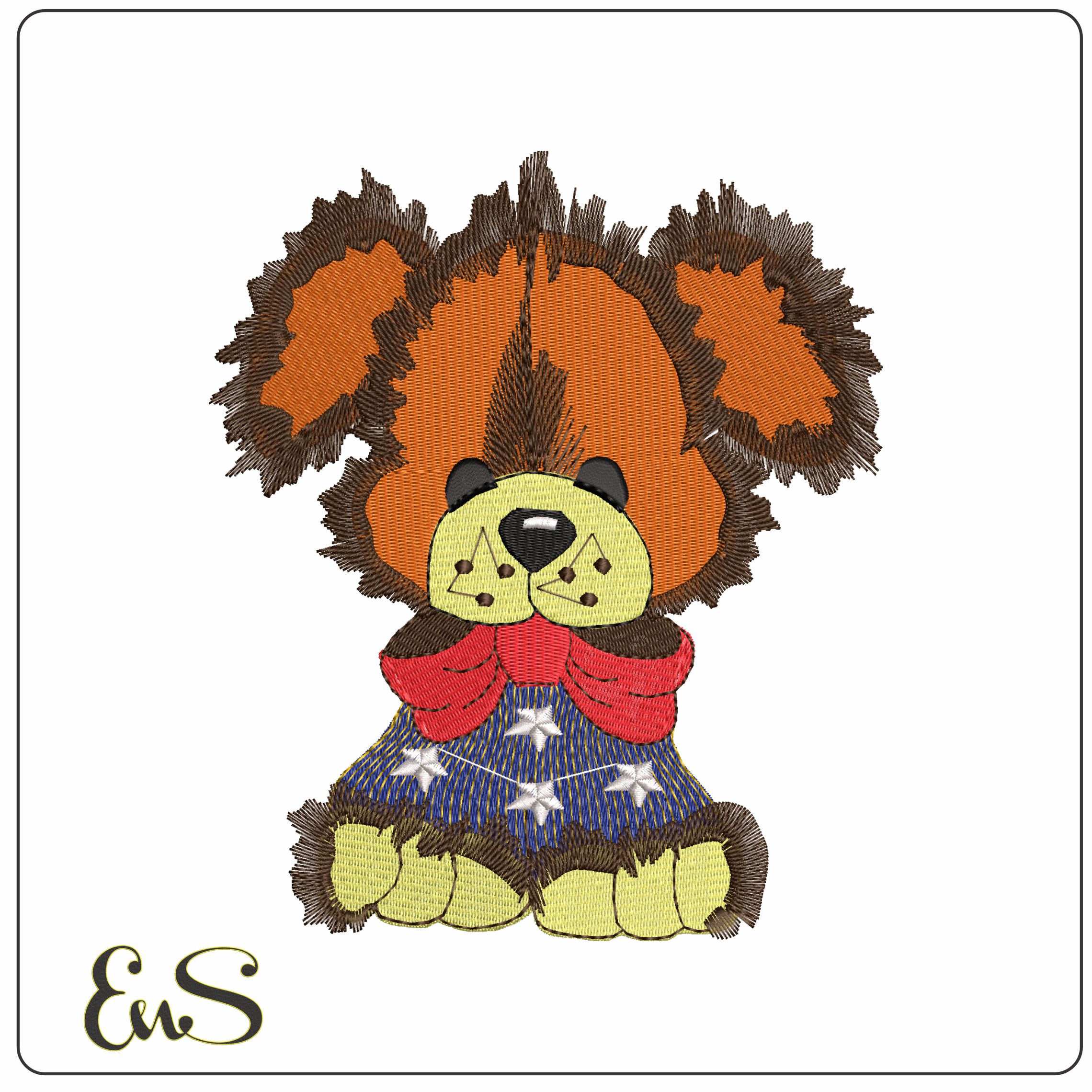 Patriot Dog   - Elegant embroidery design file-instant download