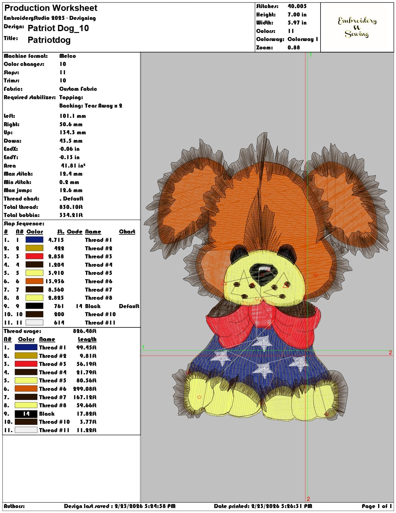 Patriot Dog   - Elegant embroidery design file-instant download — view 3