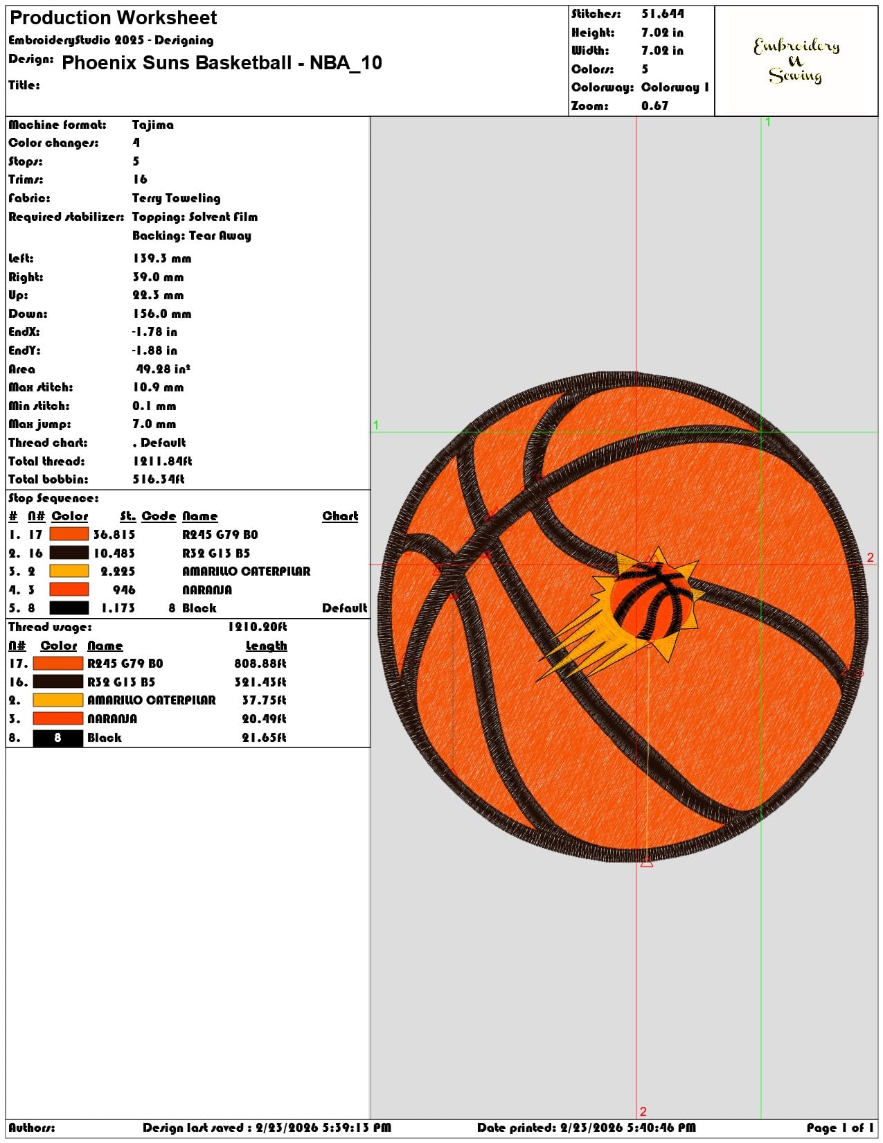 Phoenix Suns Basketball NBA   - Elegant embroidery design file-instant download — view 3