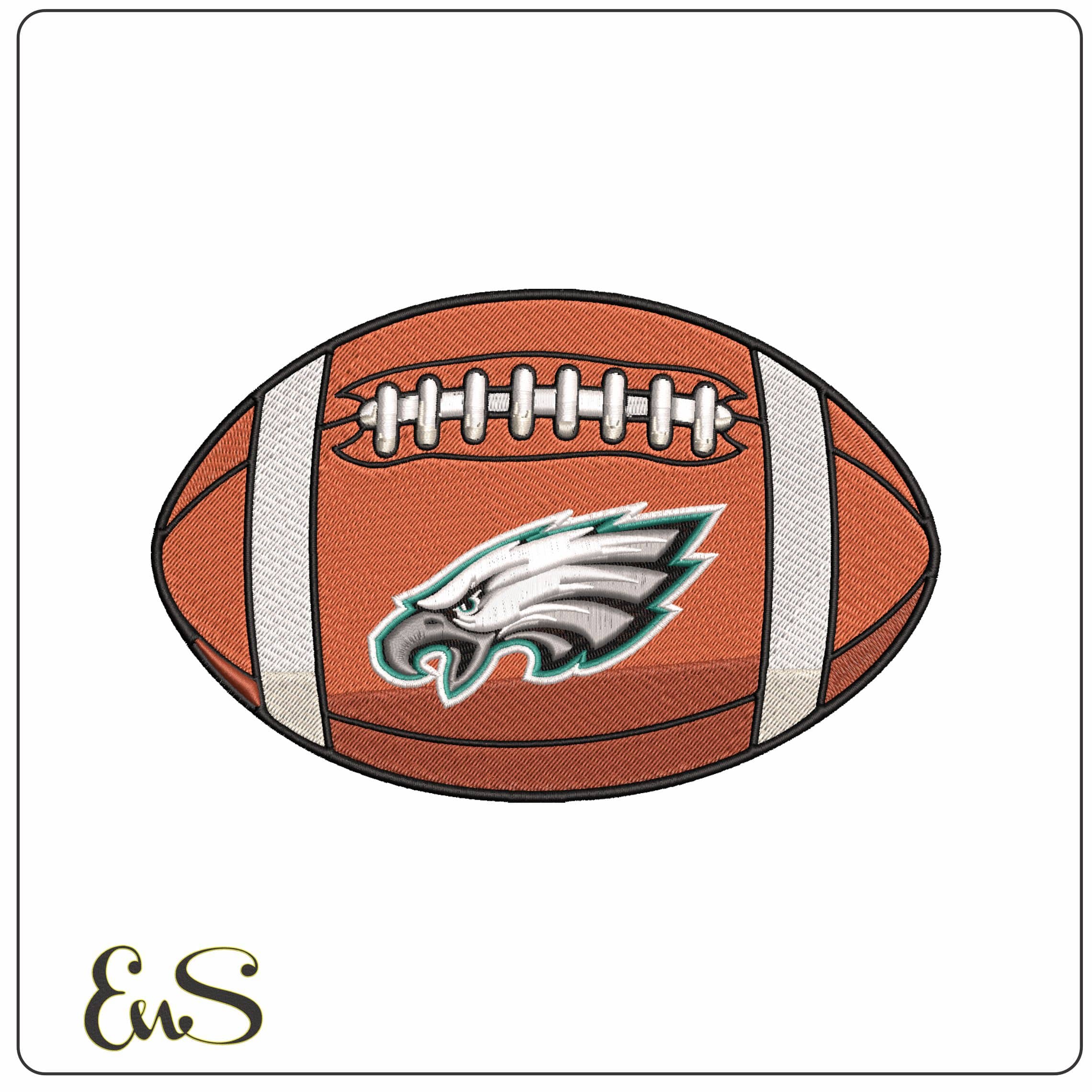 Philadelphia Eagles American Football NFL   - Elegant embroidery design file-instant download