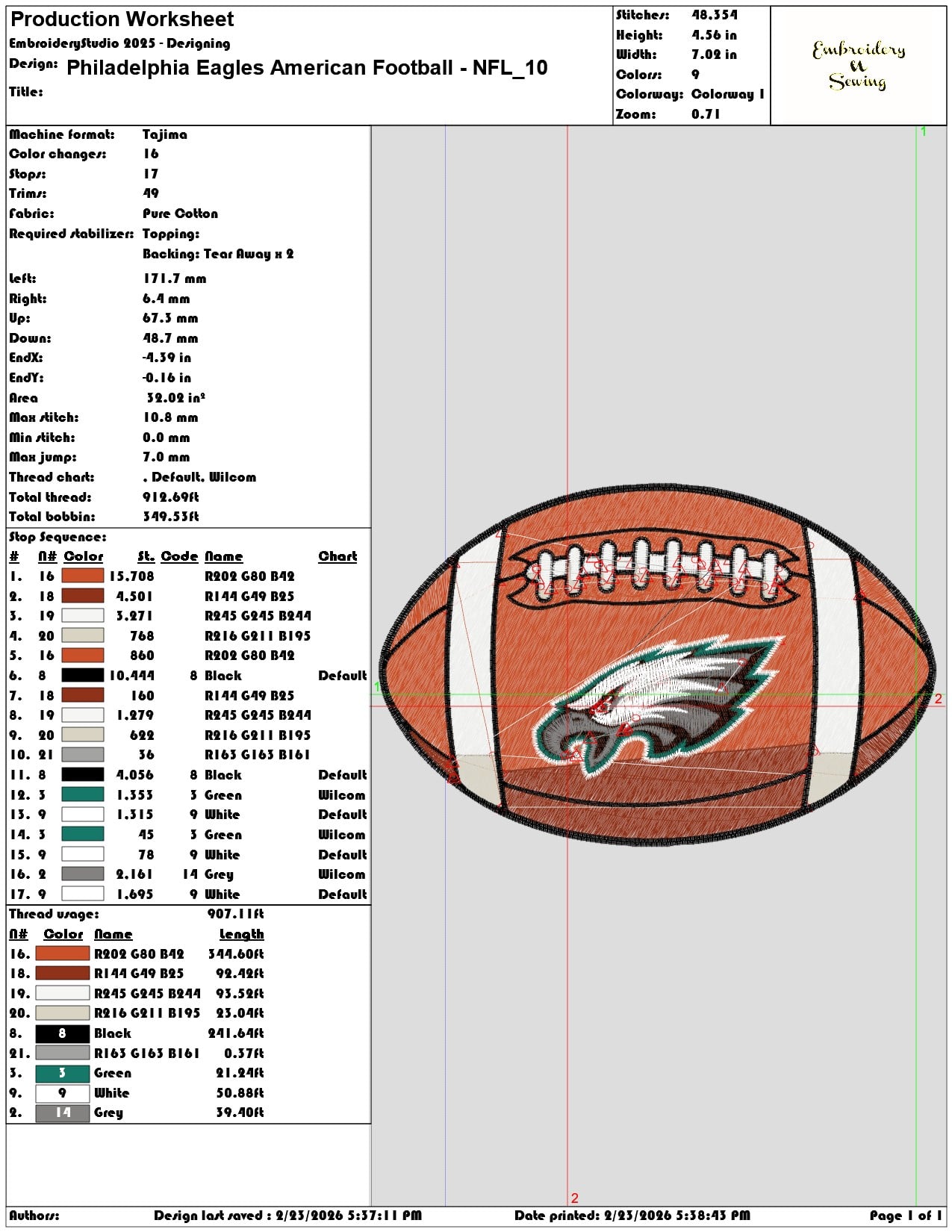 Philadelphia Eagles American Football NFL   - Elegant embroidery design file-instant download — view 3