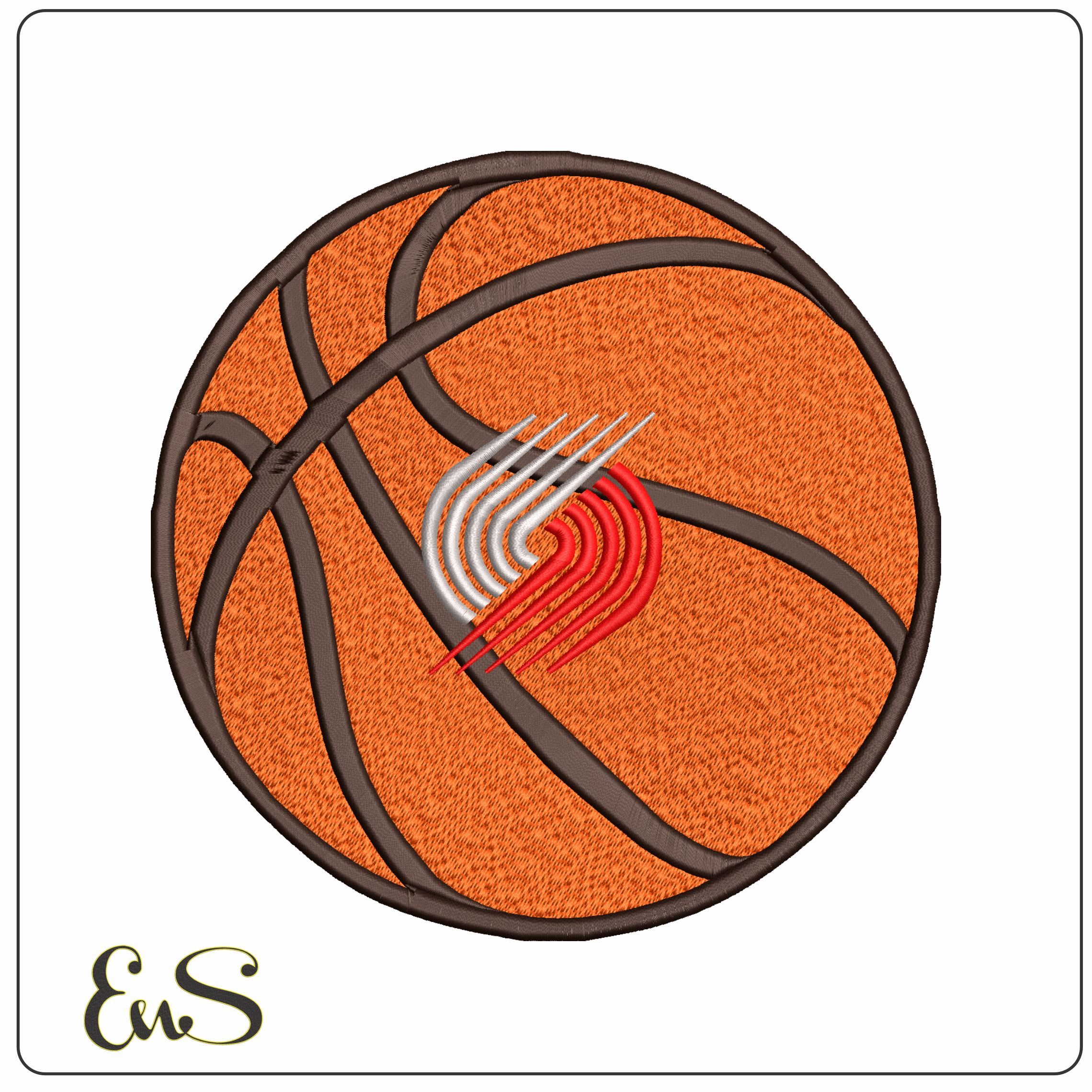 Portland Trail Blazers Basketball NBA   - Elegant embroidery design file-instant download