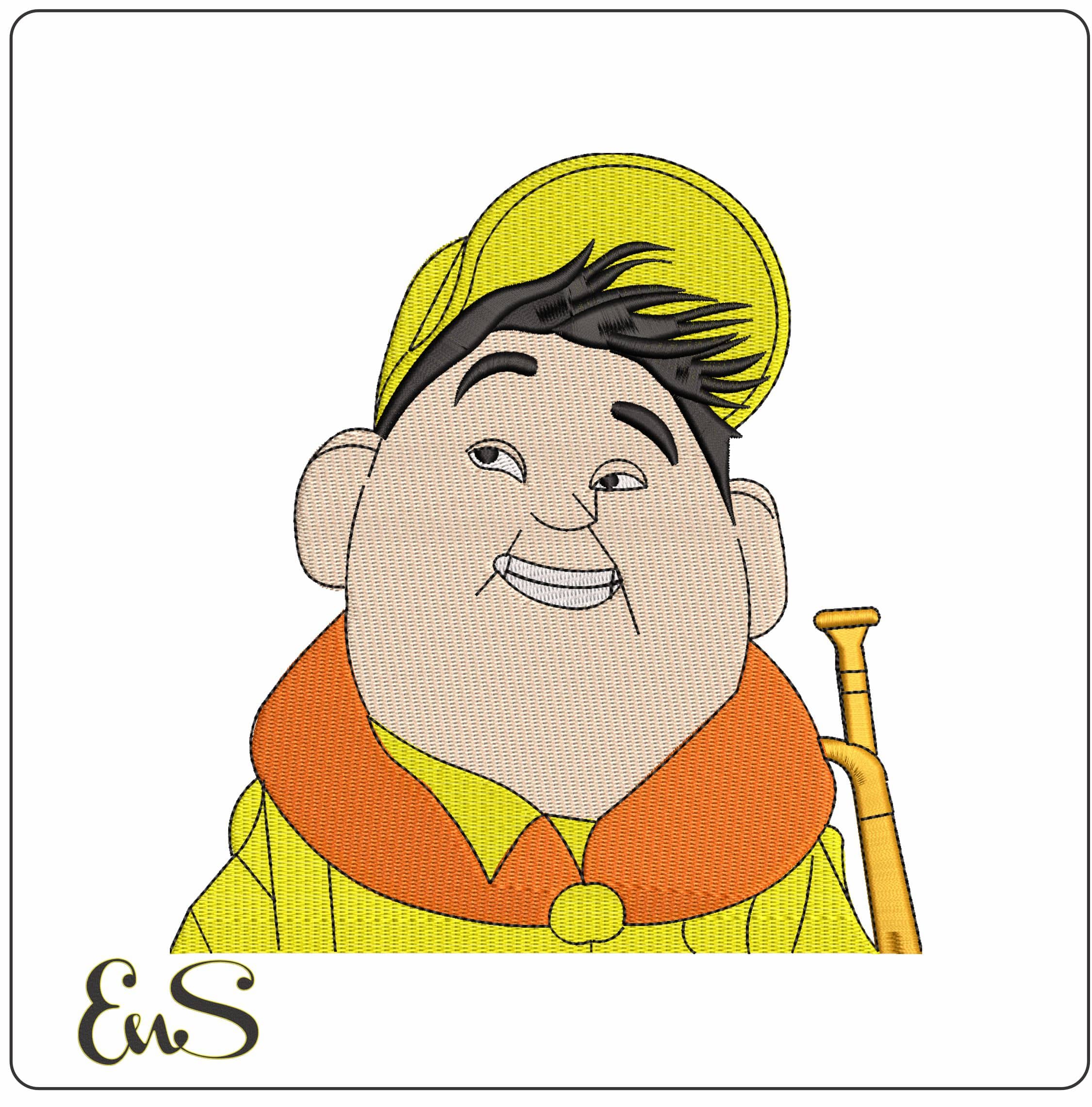 Russsel Boy Scout Up Cartoon   - Elegant embroidery design file-instant download