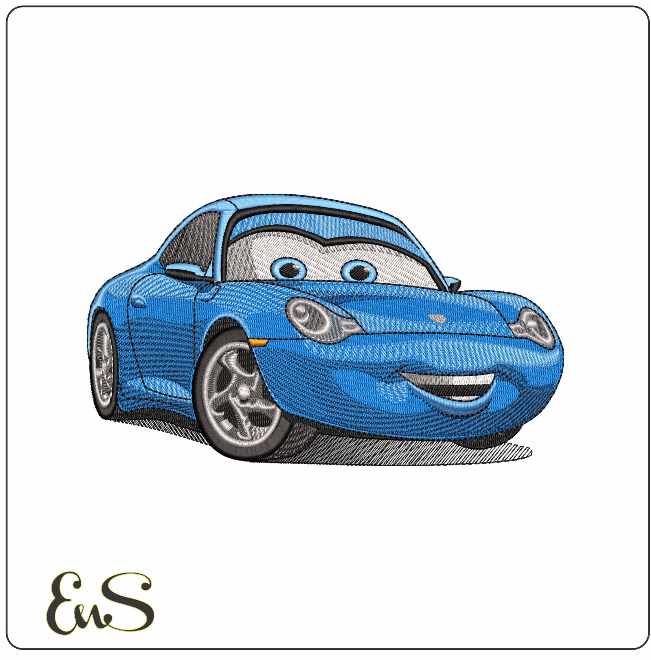 Sally Carrera Cars Disney   - Elegant embroidery design file-instant download