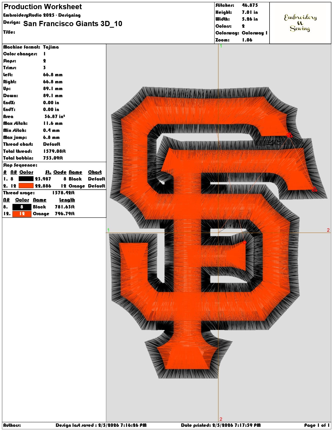 San Francisco Giants 3D   - Elegant embroidery design file-instant download — view 3