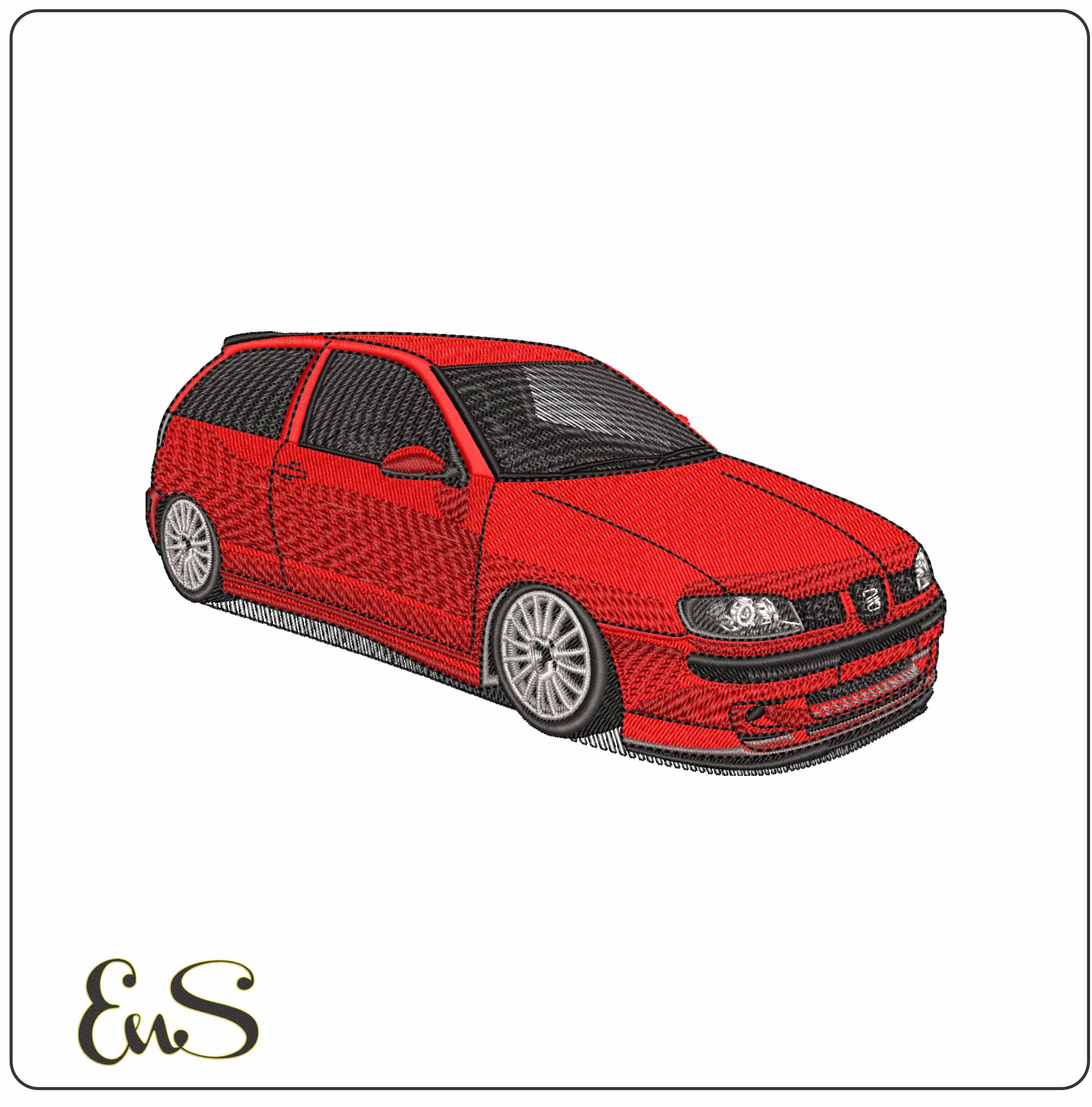 Seat Ibiza   - Elegant embroidery design file-instant download