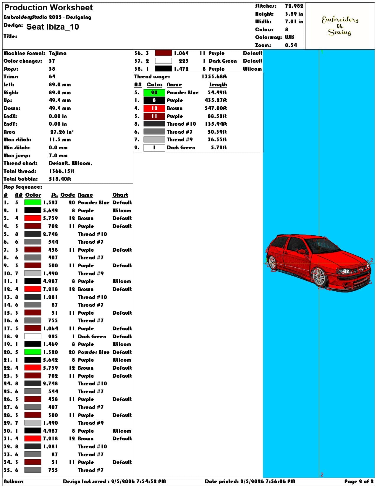 Seat Ibiza   - Elegant embroidery design file-instant download — view 4