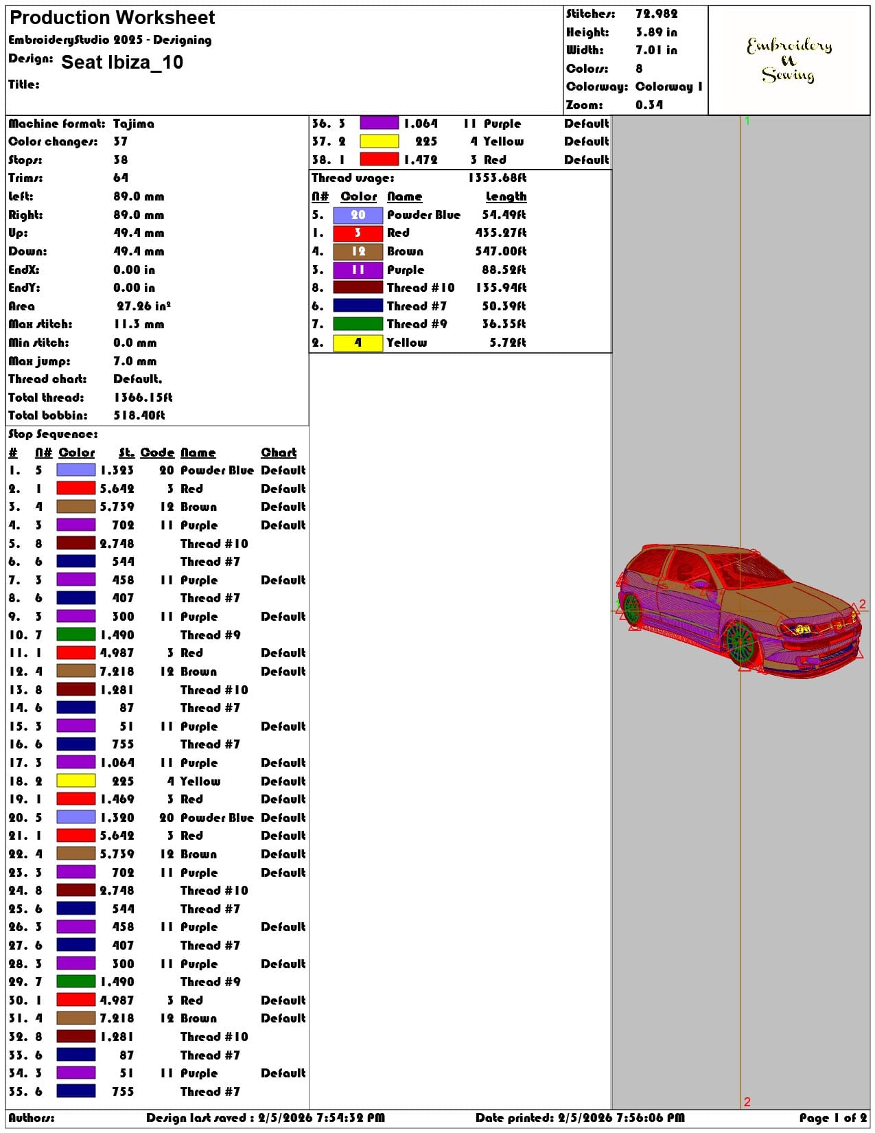 Seat Ibiza   - Elegant embroidery design file-instant download — view 3