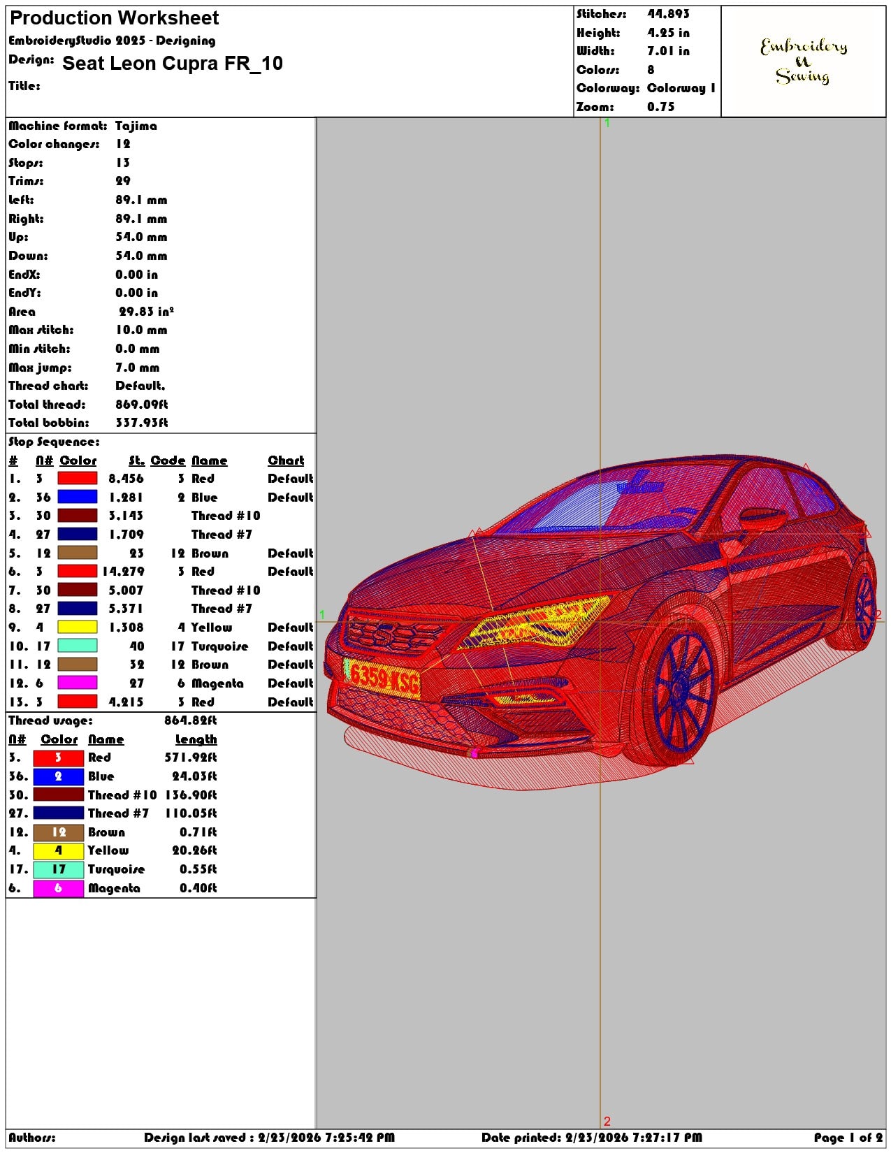 Seat Leon Cupra FR   - Elegant embroidery design file-instant download — view 3