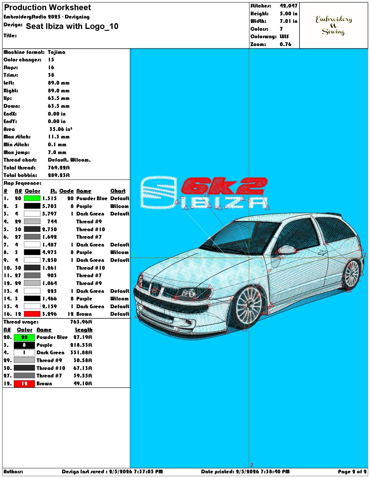 Seat Ibiza with Logo   - Elegant embroidery design file-instant download — view 4