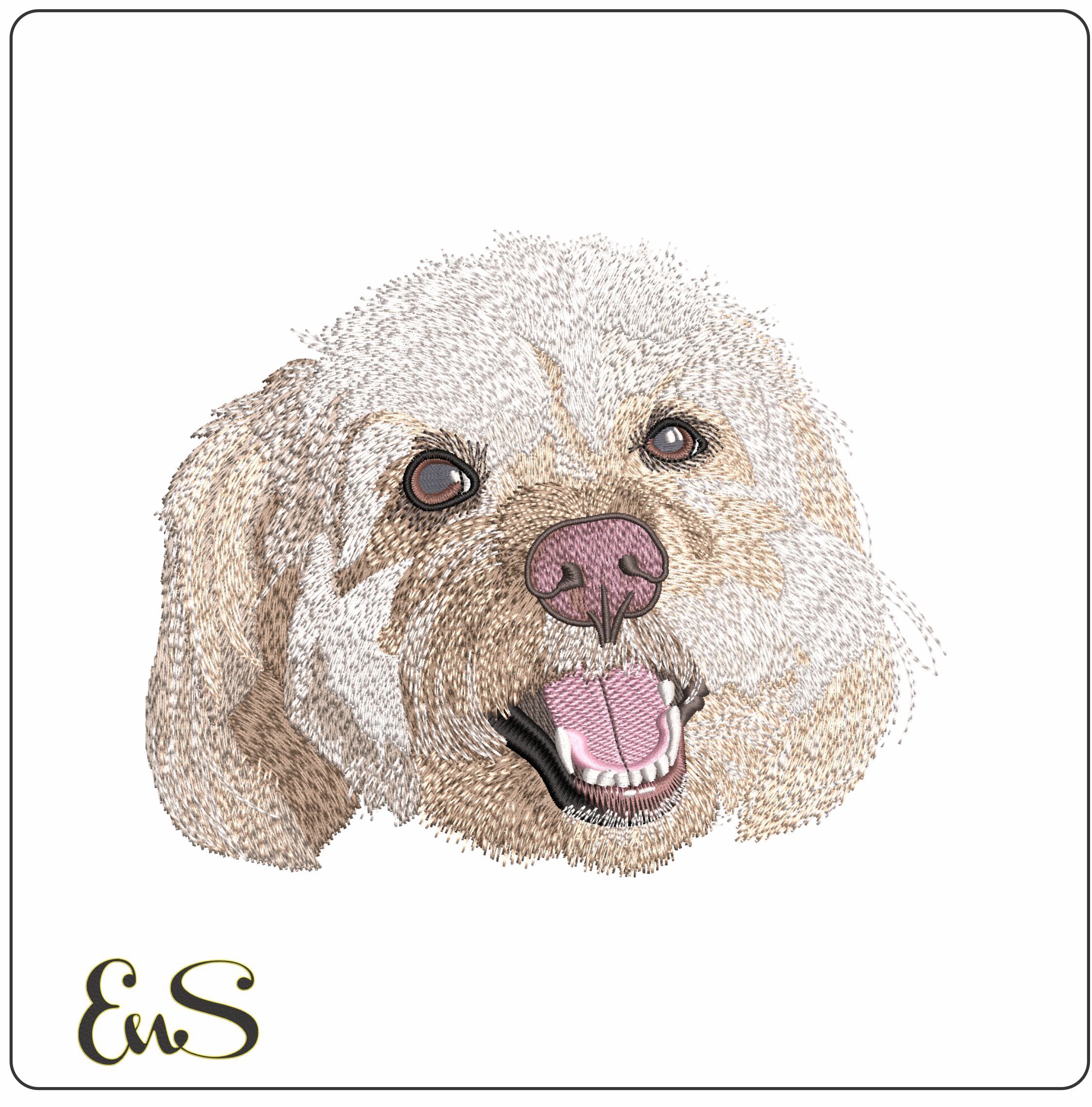 Shitzu Face  - Elegant embroidery design file-instant download