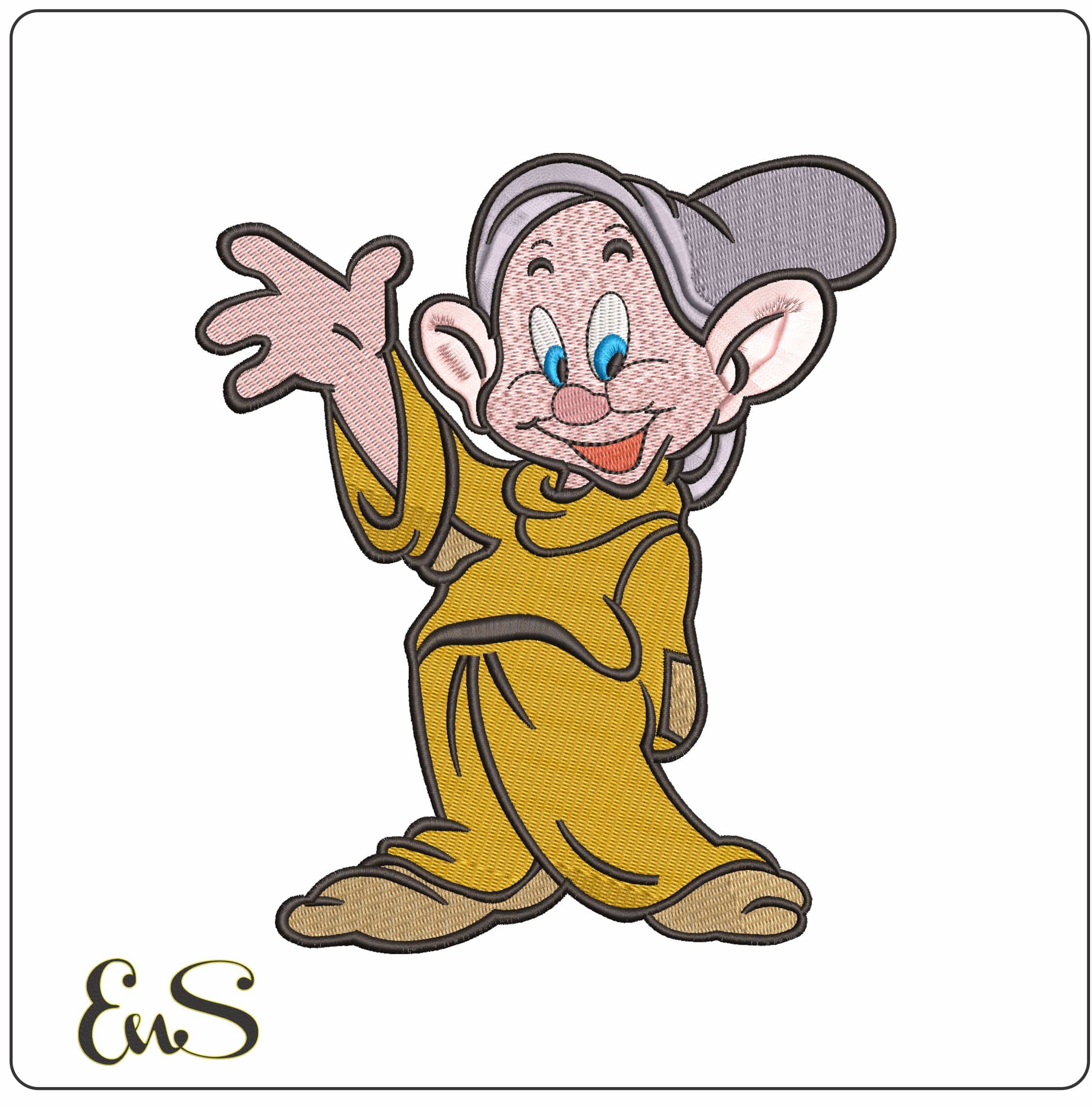 Snow White Doopy  - Elegant embroidery design file-instant download