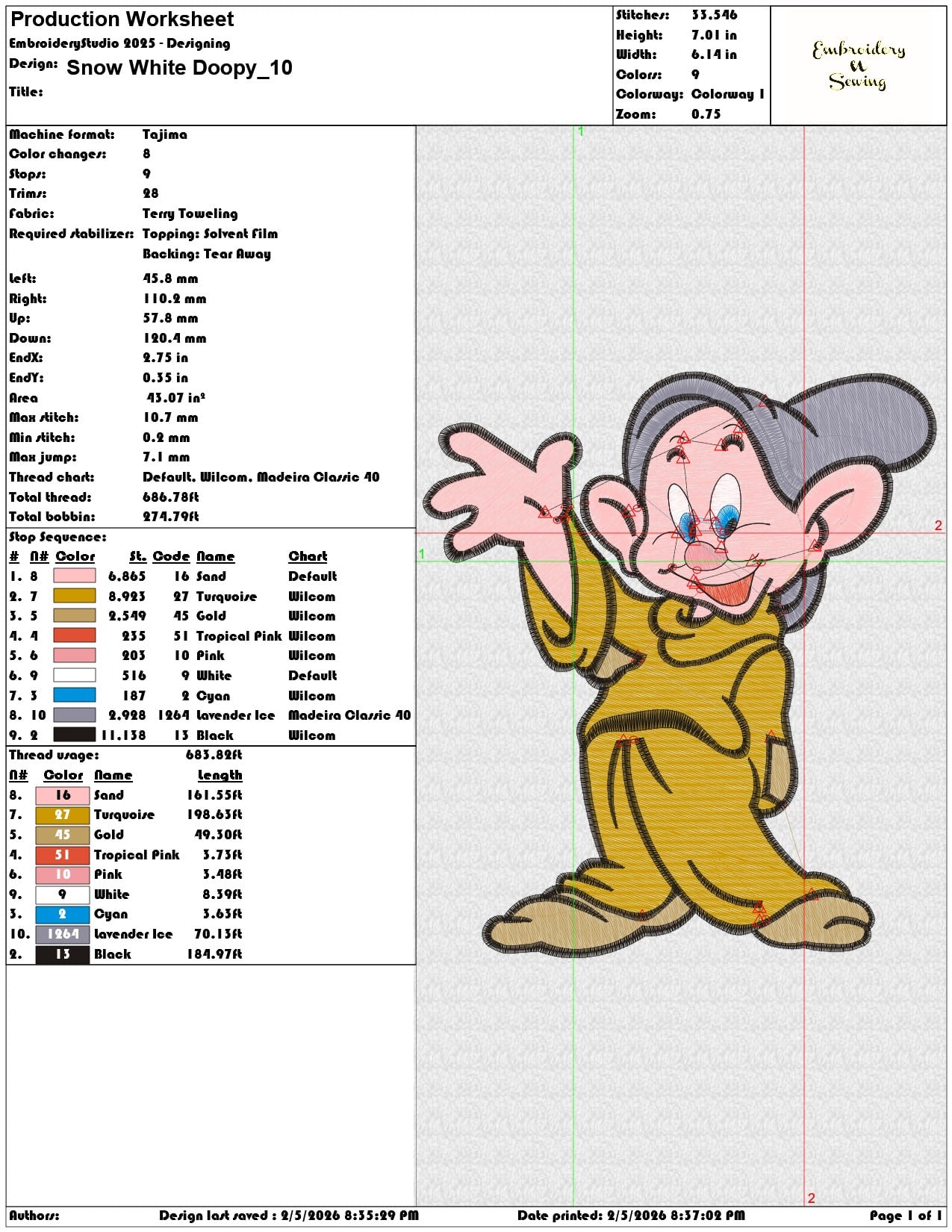 Snow White Doopy  - Elegant embroidery design file-instant download — view 3