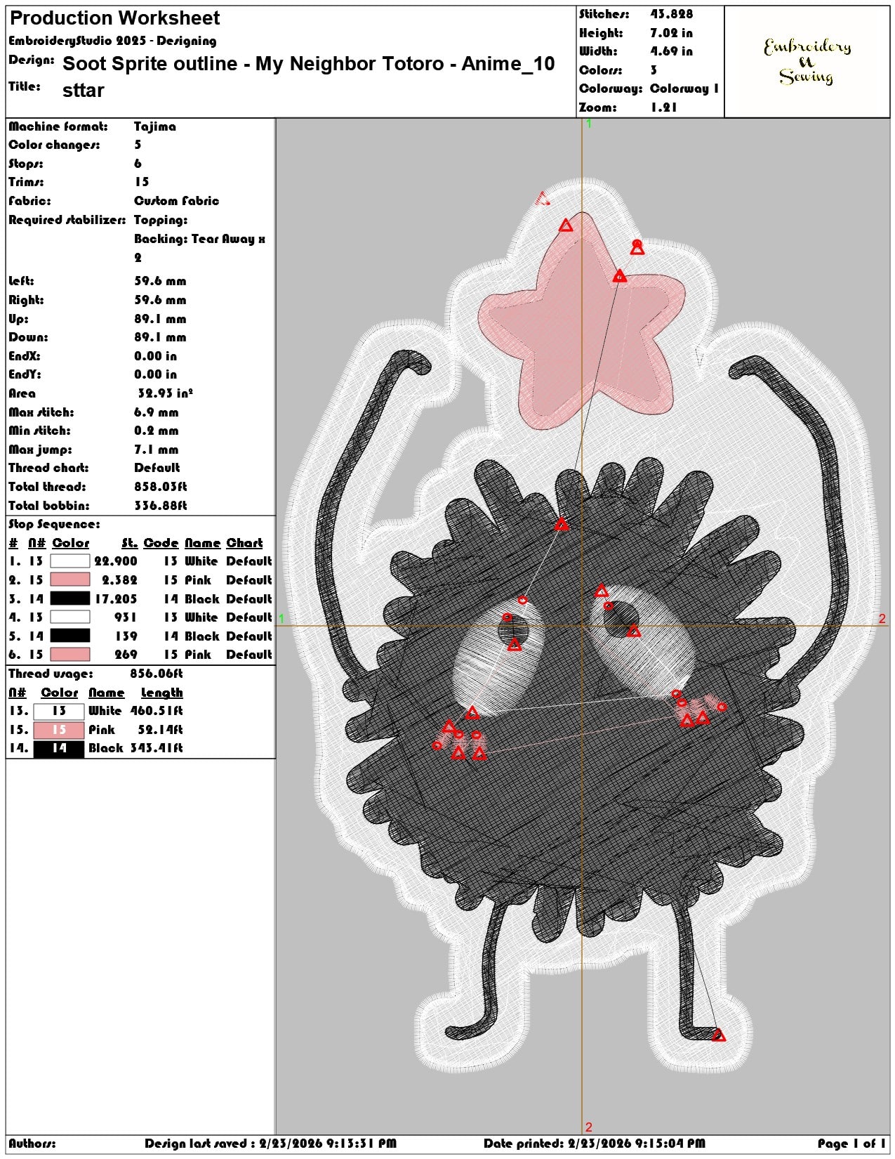 Soot Sprite outline My Neighbor Totoro Anime  - Elegant embroidery design file-instant download — view 3
