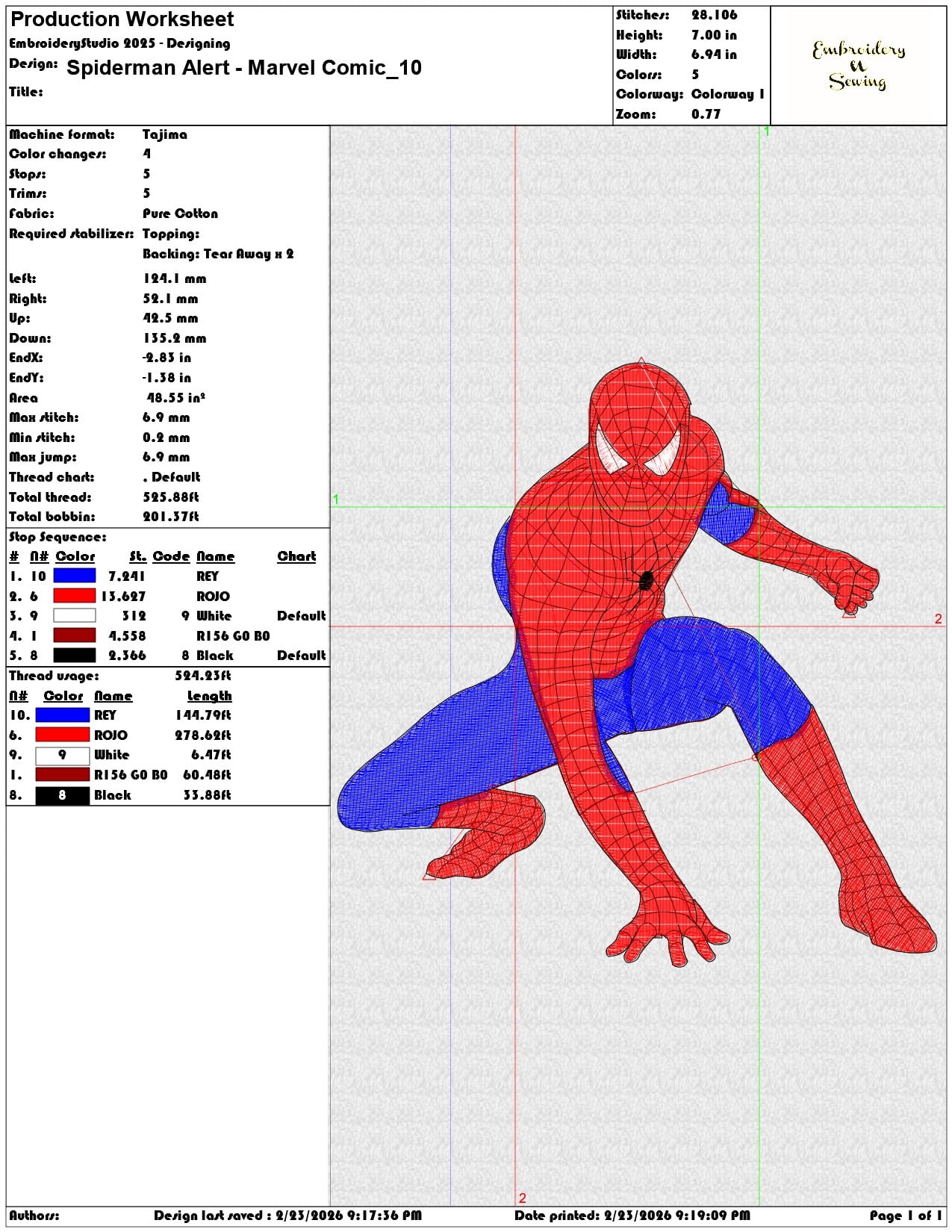 Spiderman Alert Marvel Comic  - Elegant embroidery design file-instant download — view 3