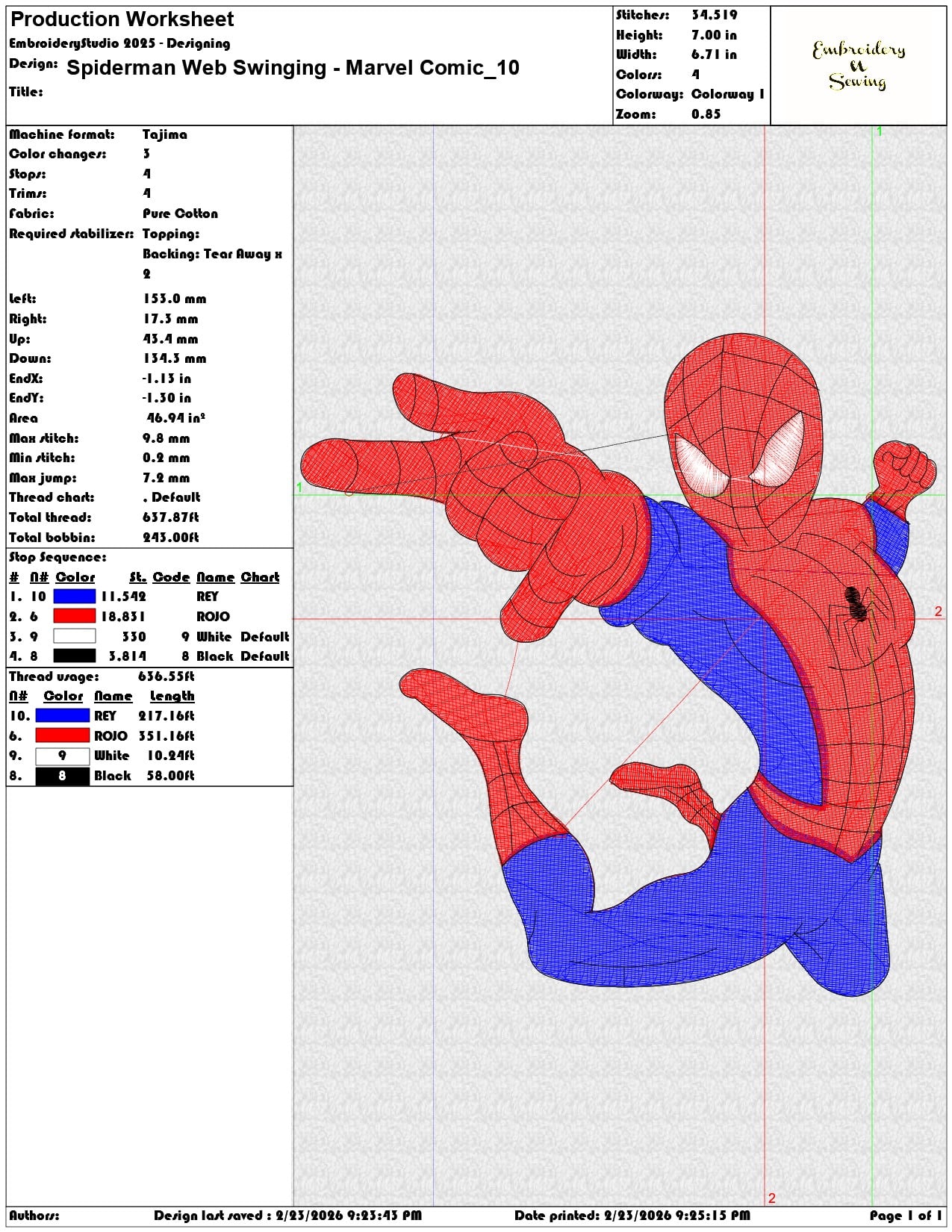Spiderman Web Swinging Marvel Comic  - Elegant embroidery design file-instant download — view 3