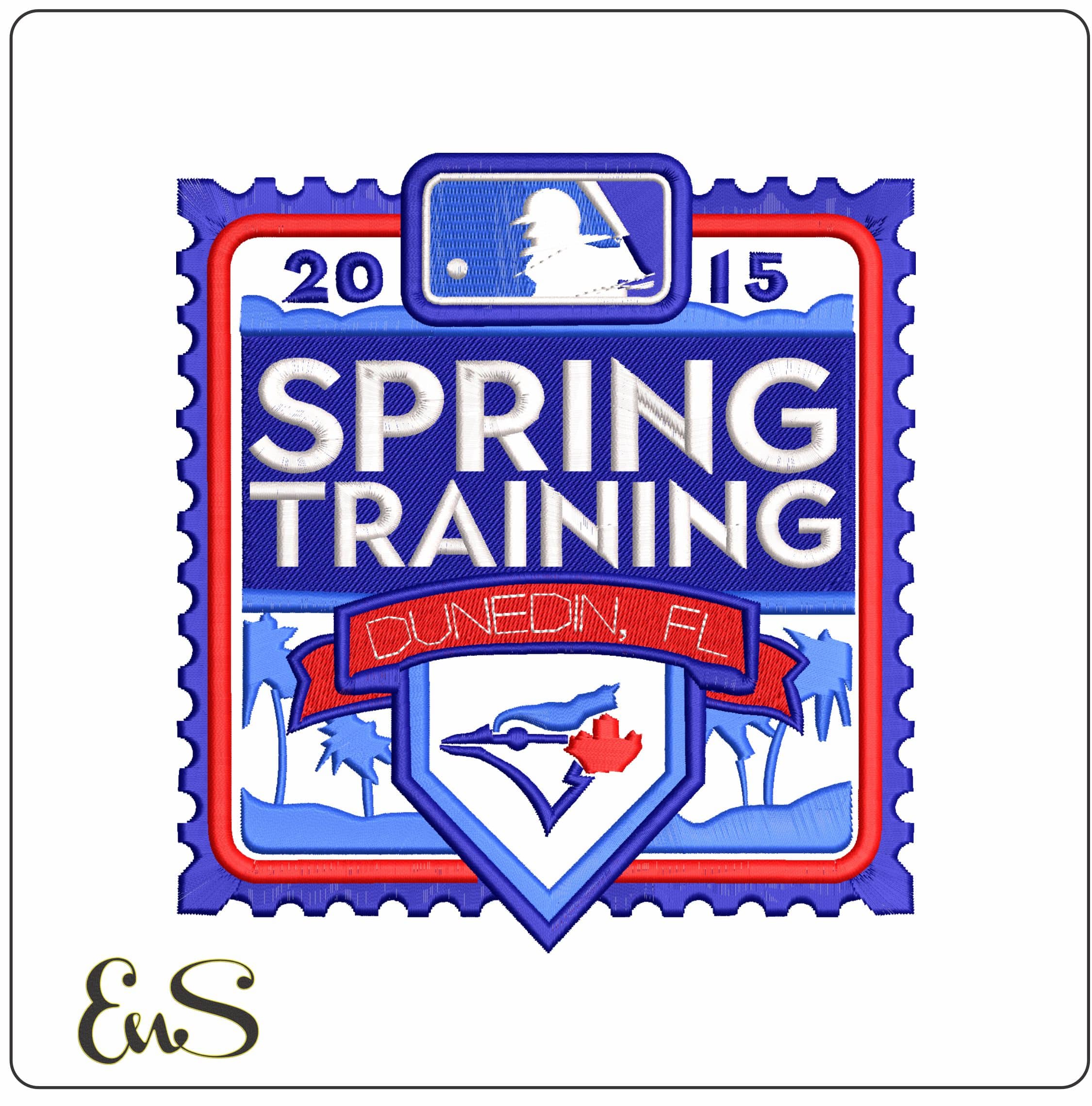 SPRING TRAINIG 2015  - Elegant embroidery design file-instant download