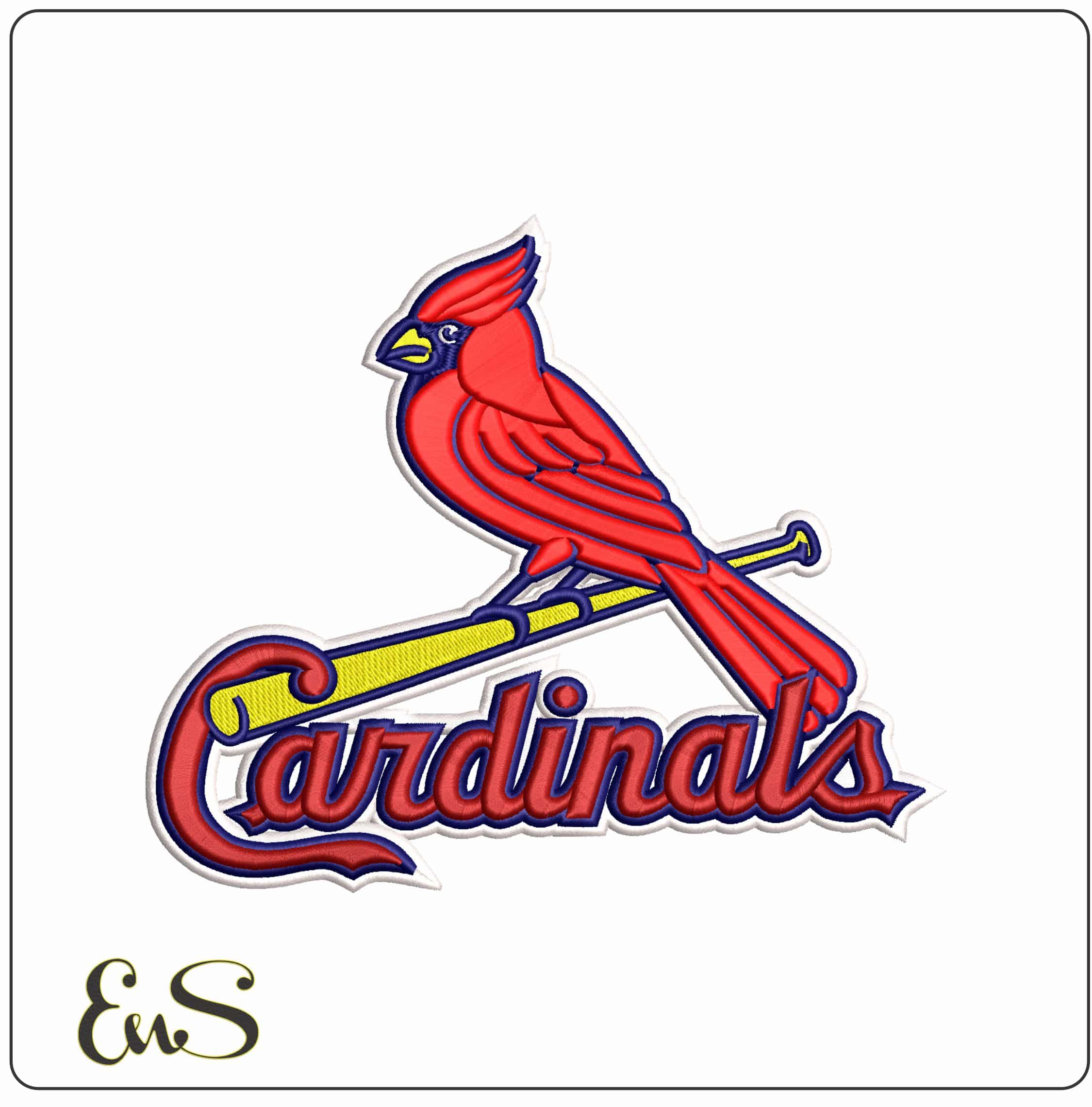 St Louis Cardinals MLB  - Elegant embroidery design file-instant download