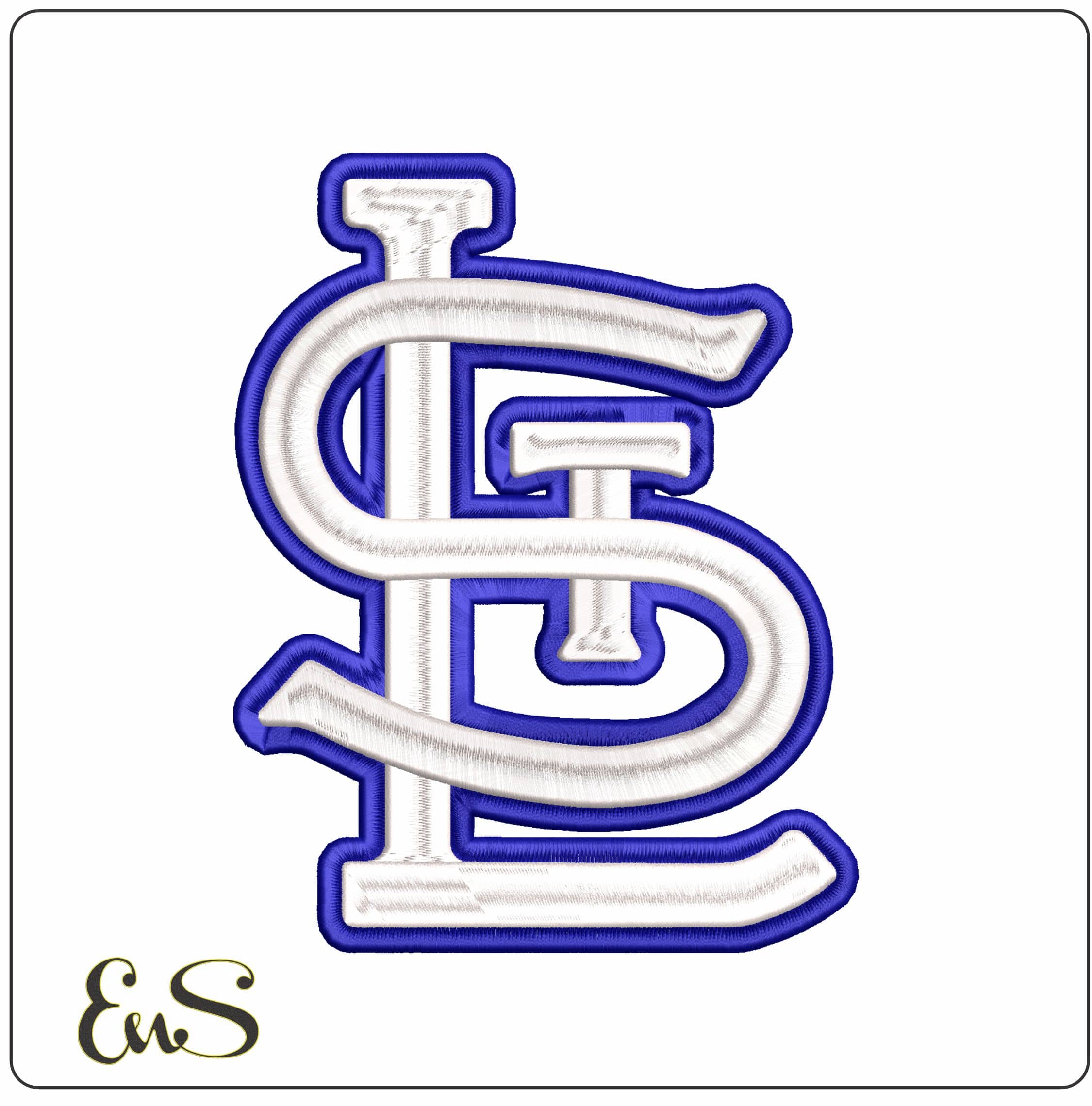 St Louis Cardinals 3d  - Elegant embroidery design file-instant download