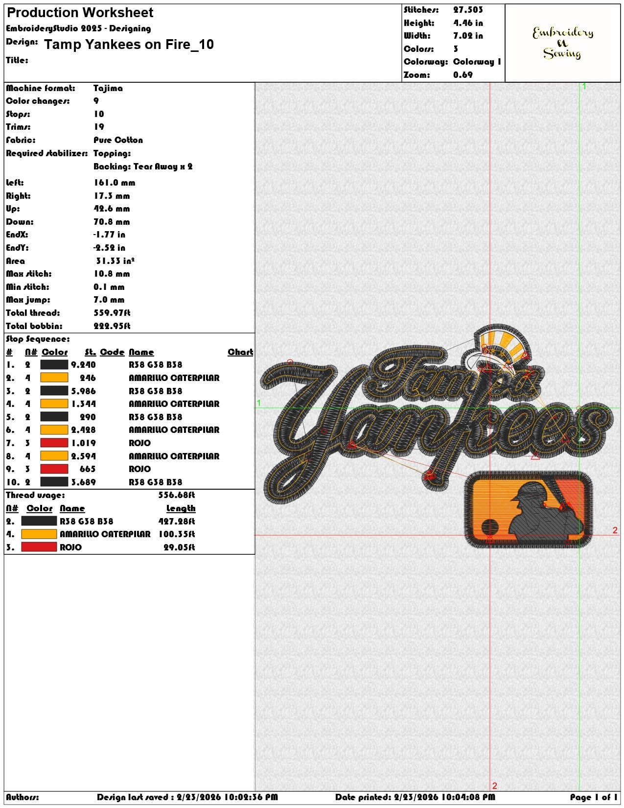 Tamp Yankees on Fire  - Elegant embroidery design file-instant download — view 3