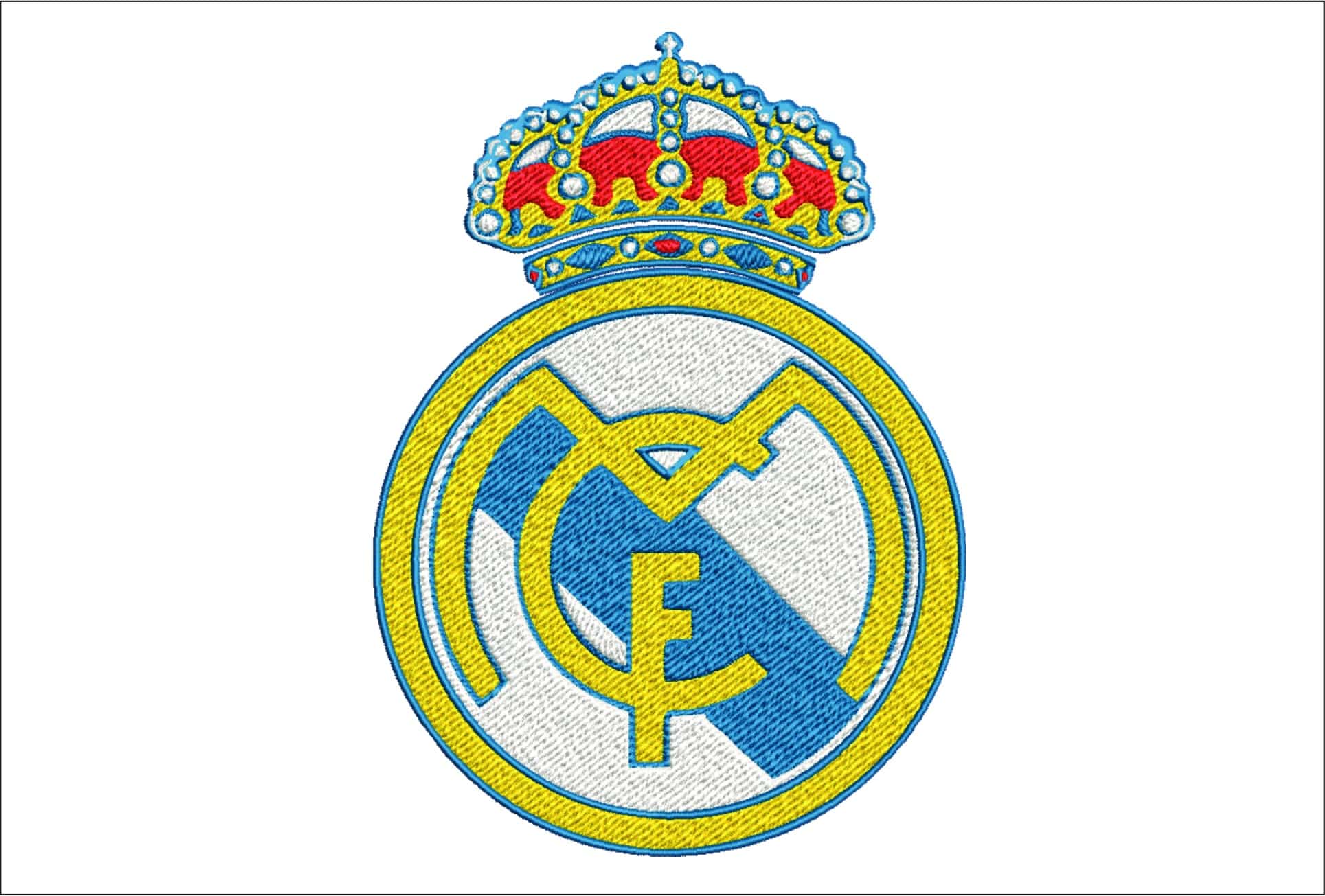 Real embroidery design - MFC Spain design machine pattern Sports Football embroidery file instant download in a frame
